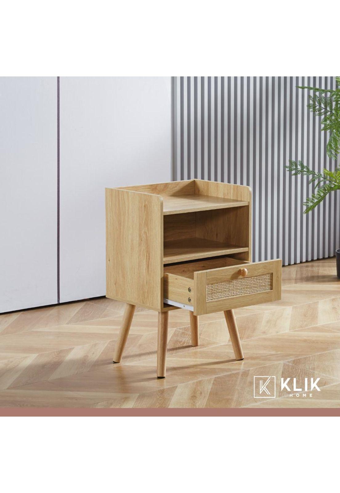 Velador Mesh Rattan con Cajon y Espacio-7