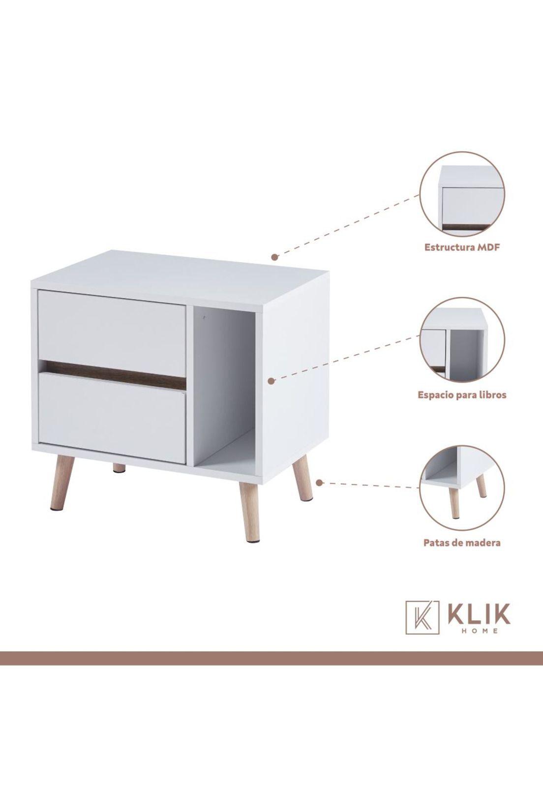 Velador Nordic Elegance Blanco-2