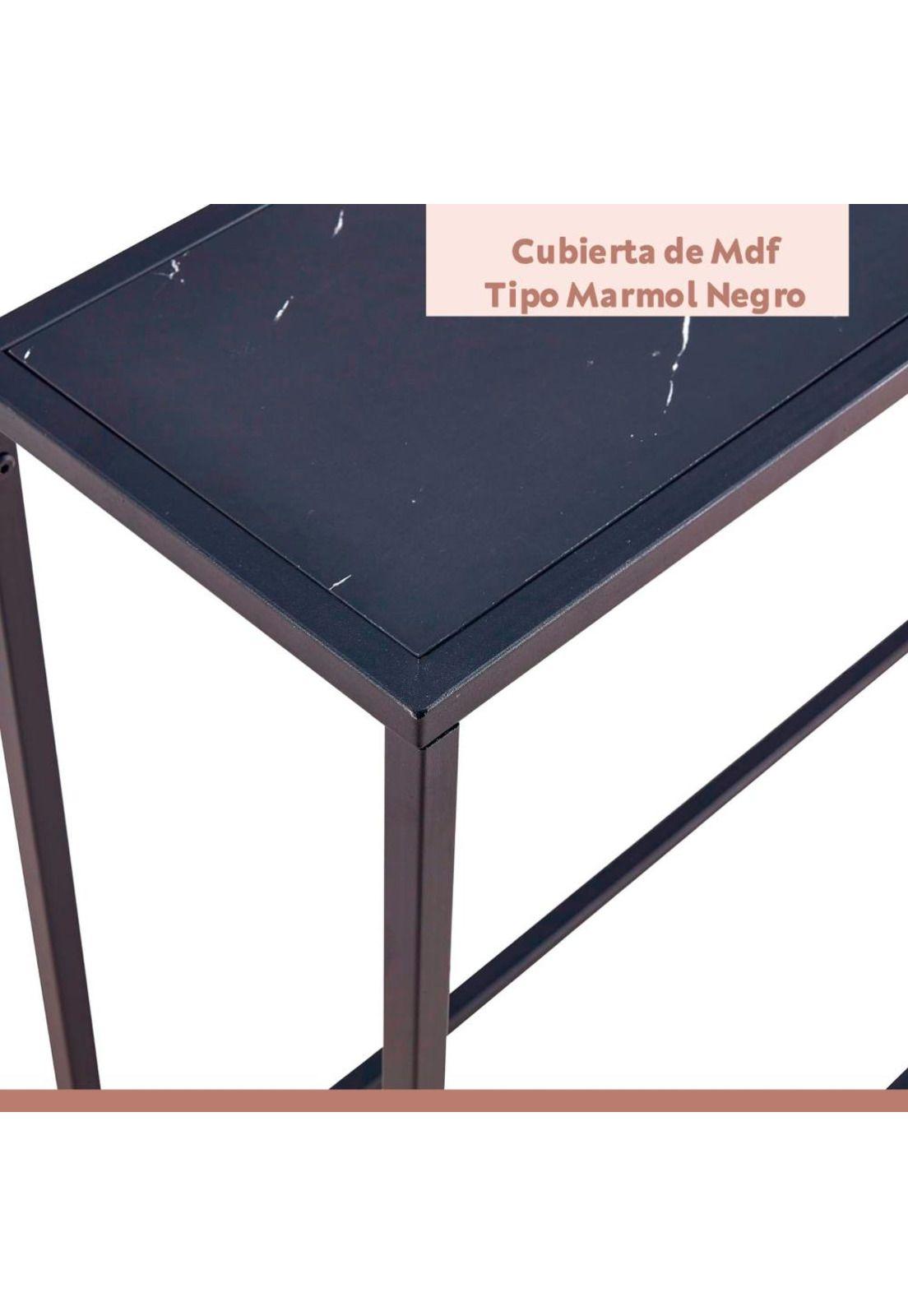 Arrimo black stone cubierta MDF marmol negro-5