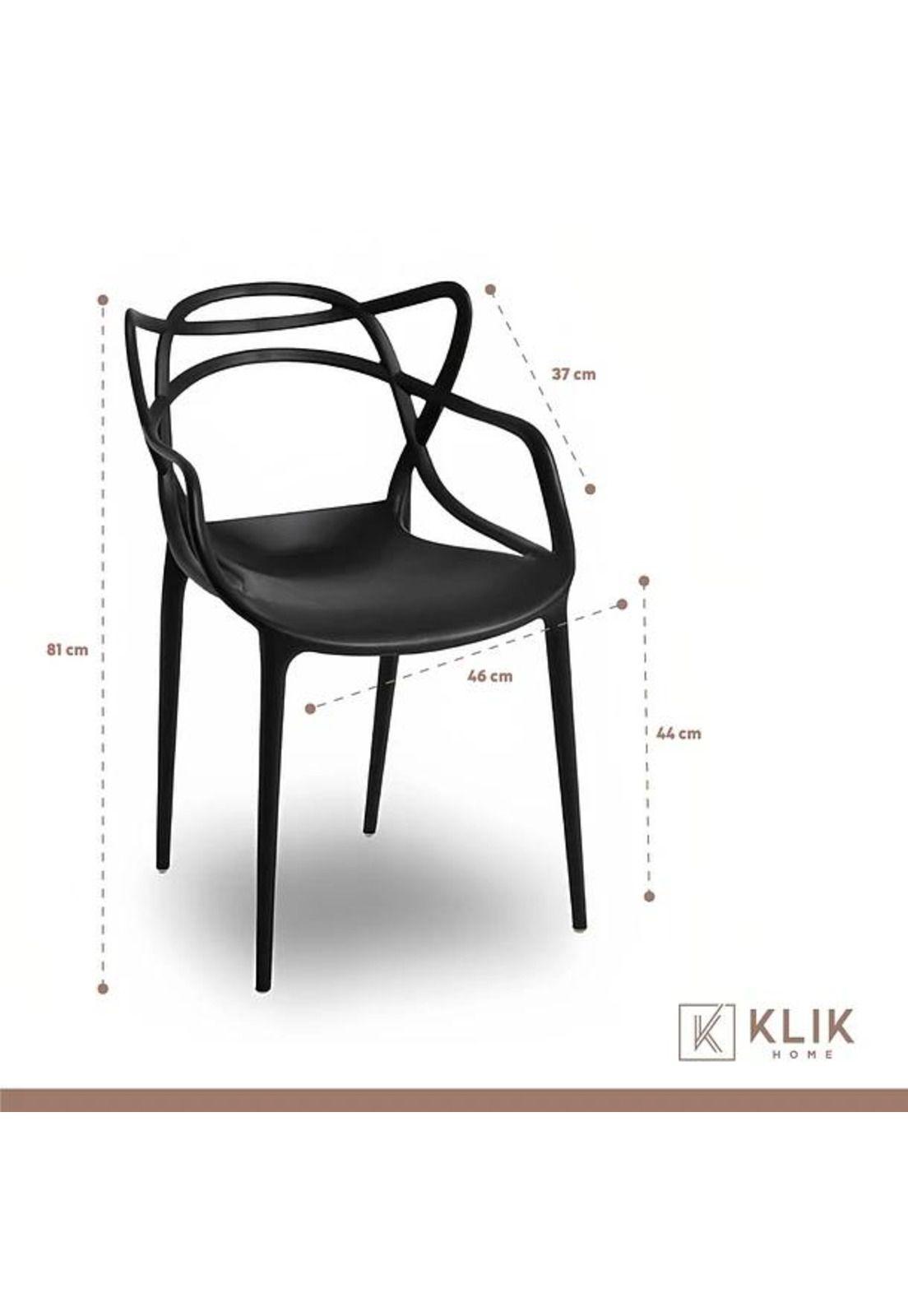 Mesa restaurant 70x70 Tubo Metal cubierta MDF + 4 Sillas Master Negras-5