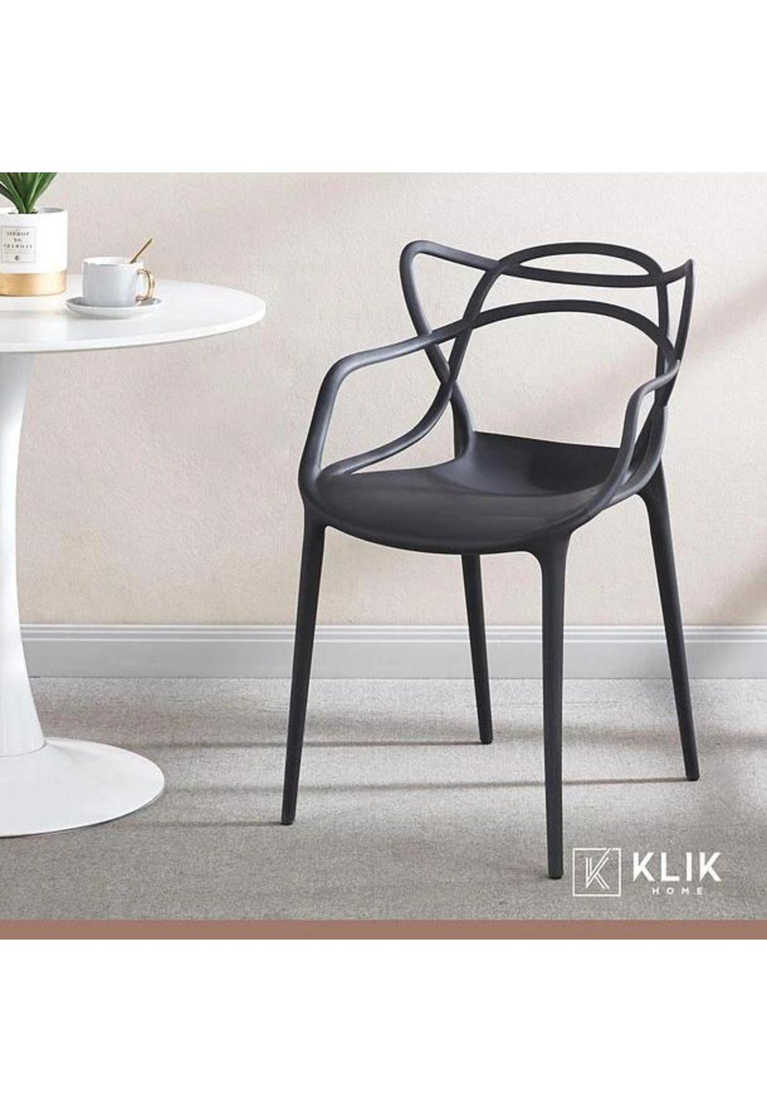 Mesa restaurant 70x70 Tubo Metal cubierta MDF + 4 Sillas Master Negras-7