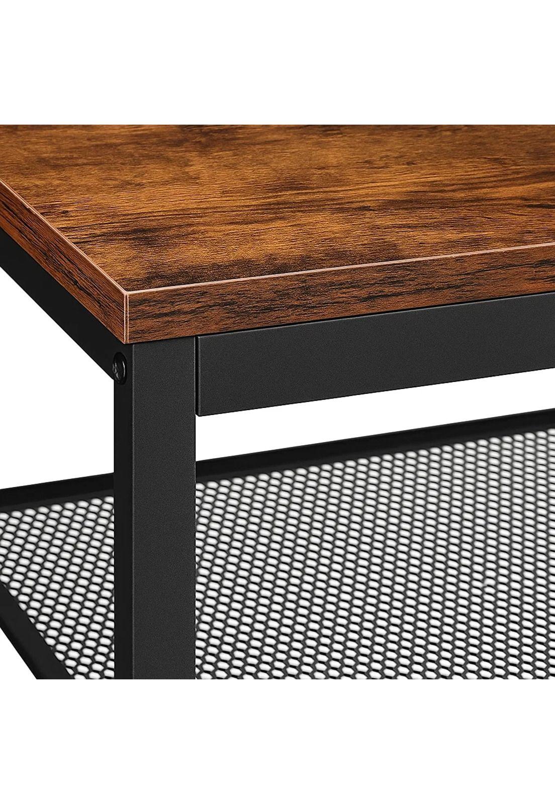 Banco Organizador Estilo Industrial con 3 Niveles-5