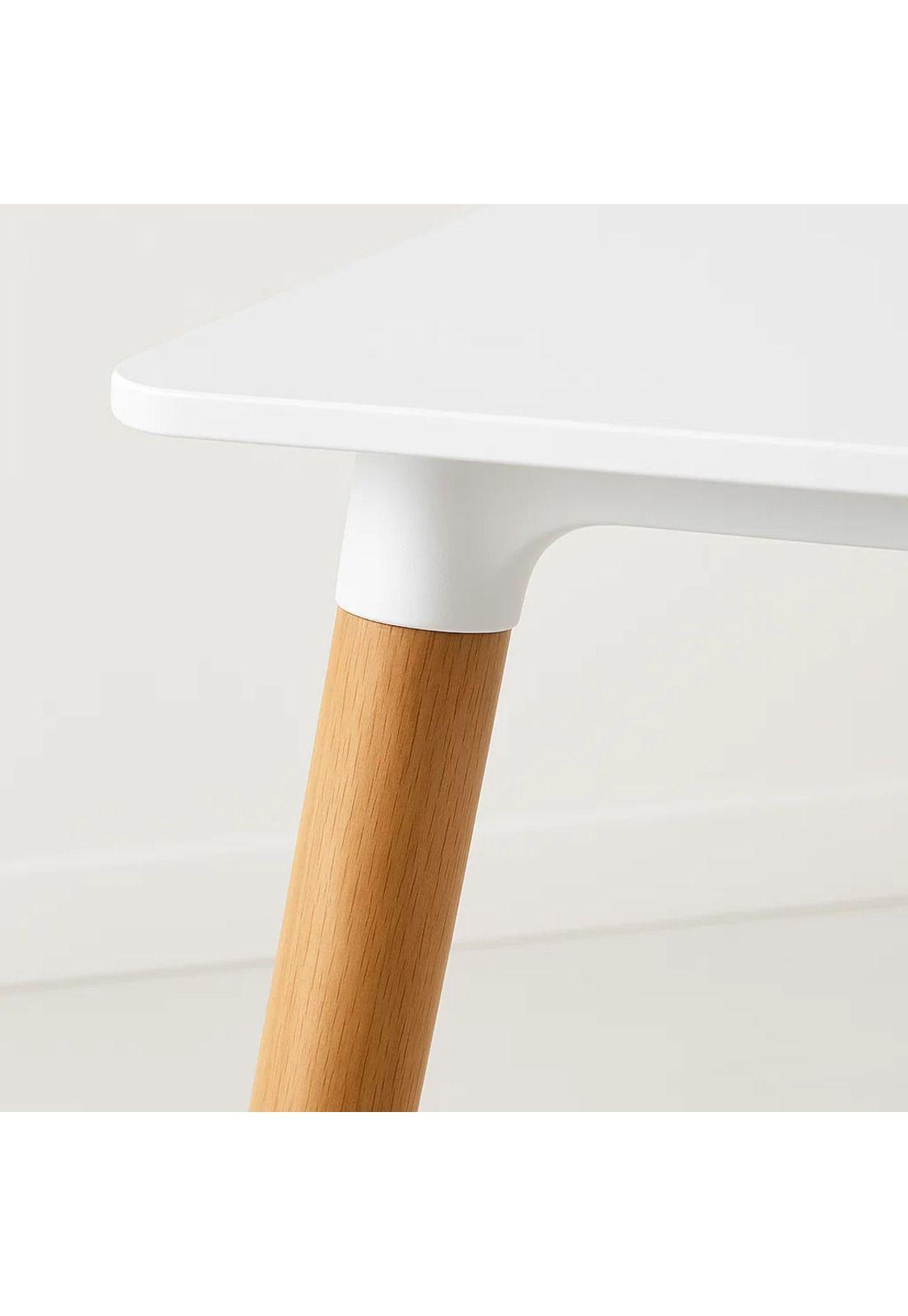 Mesa Rectangular de Comedor - Blanca 120x80 cms-5