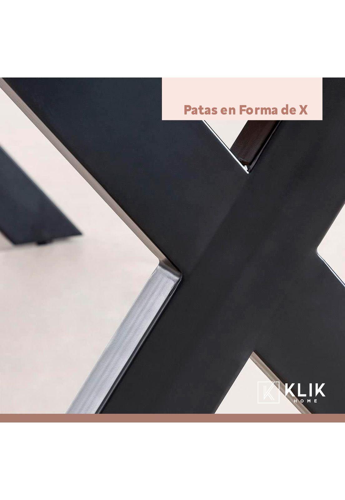 Mesa industrial Color Madera y Metal Cross 180x90-6