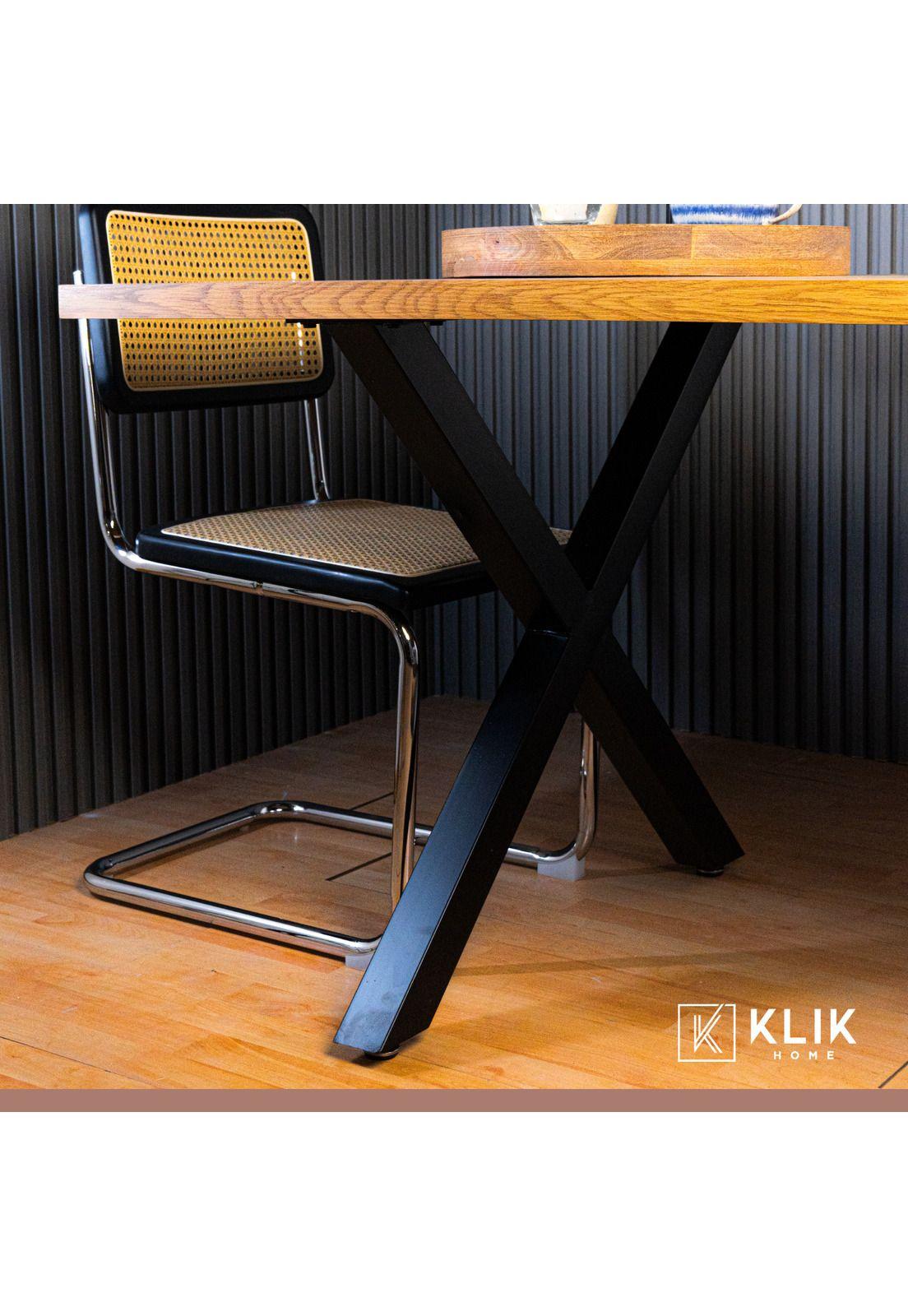 Mesa industrial Color Madera y Metal Cross 180x90-7