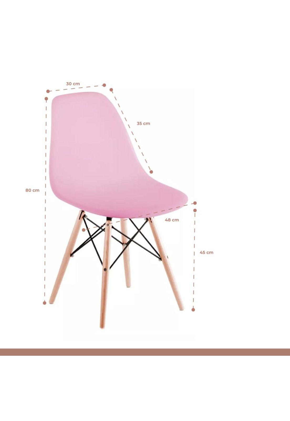 Pack de 4 Sillas Eames - Rosadas-3