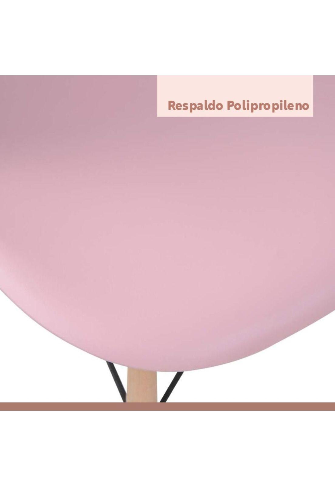 Pack de 4 Sillas Eames - Rosadas-4