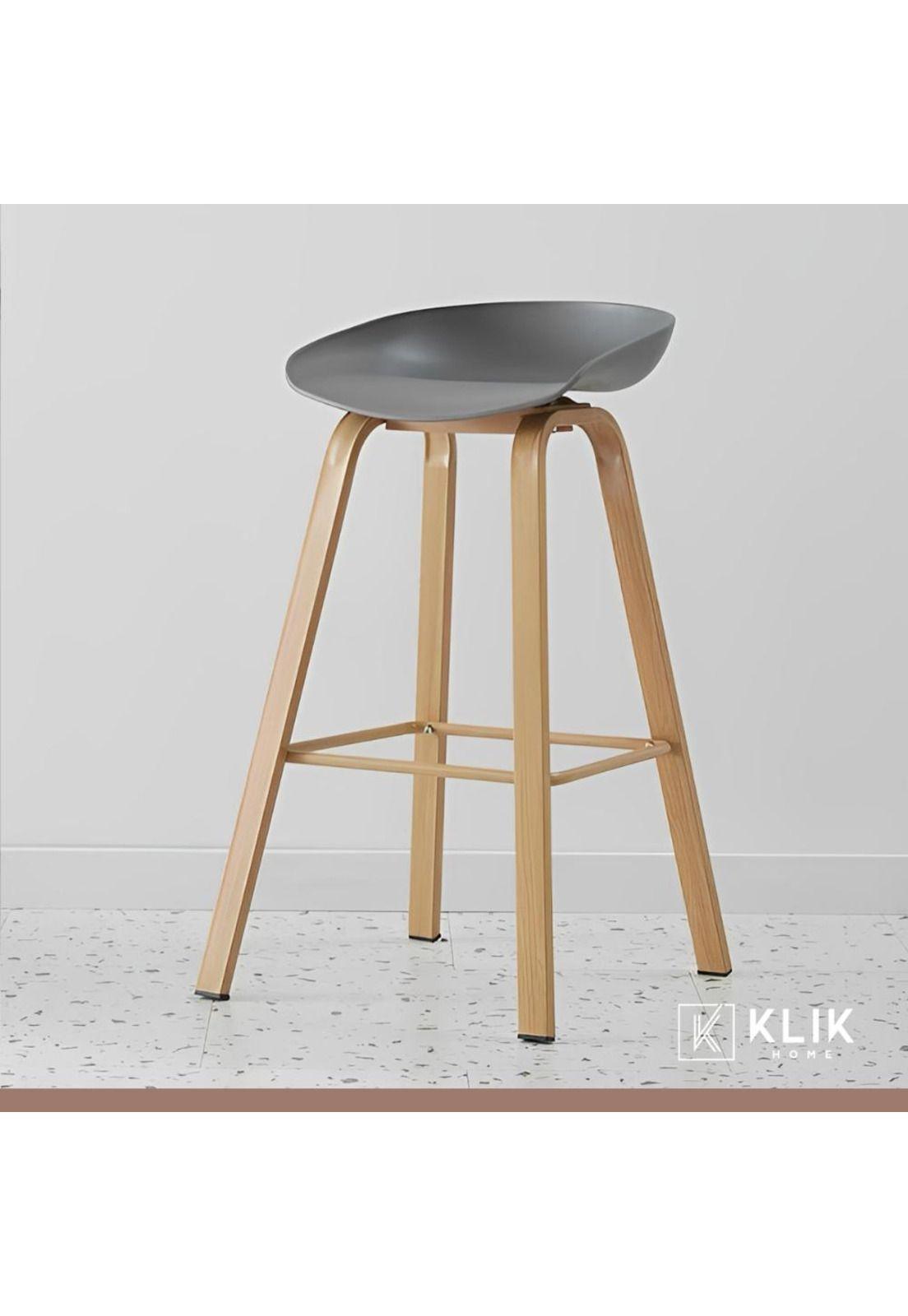 Pack de 4 Taburetes Nordic - Gris-1