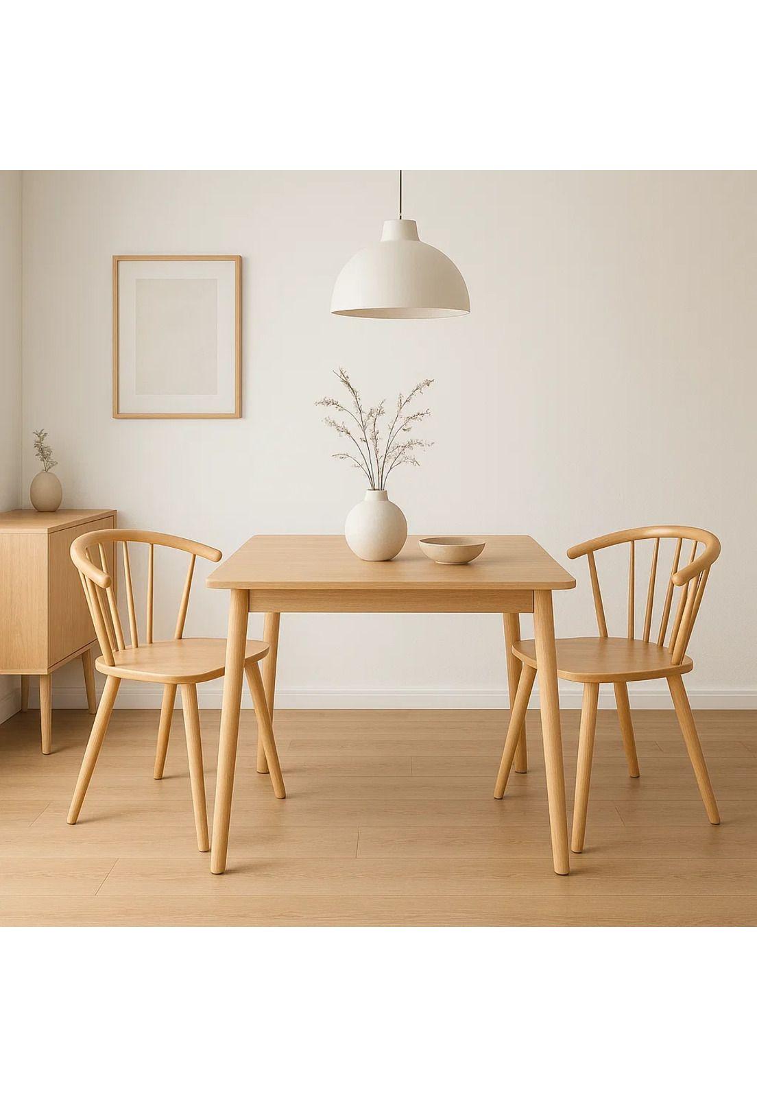 Pack de 2 Sillas Lykke de Madera - Natural-2