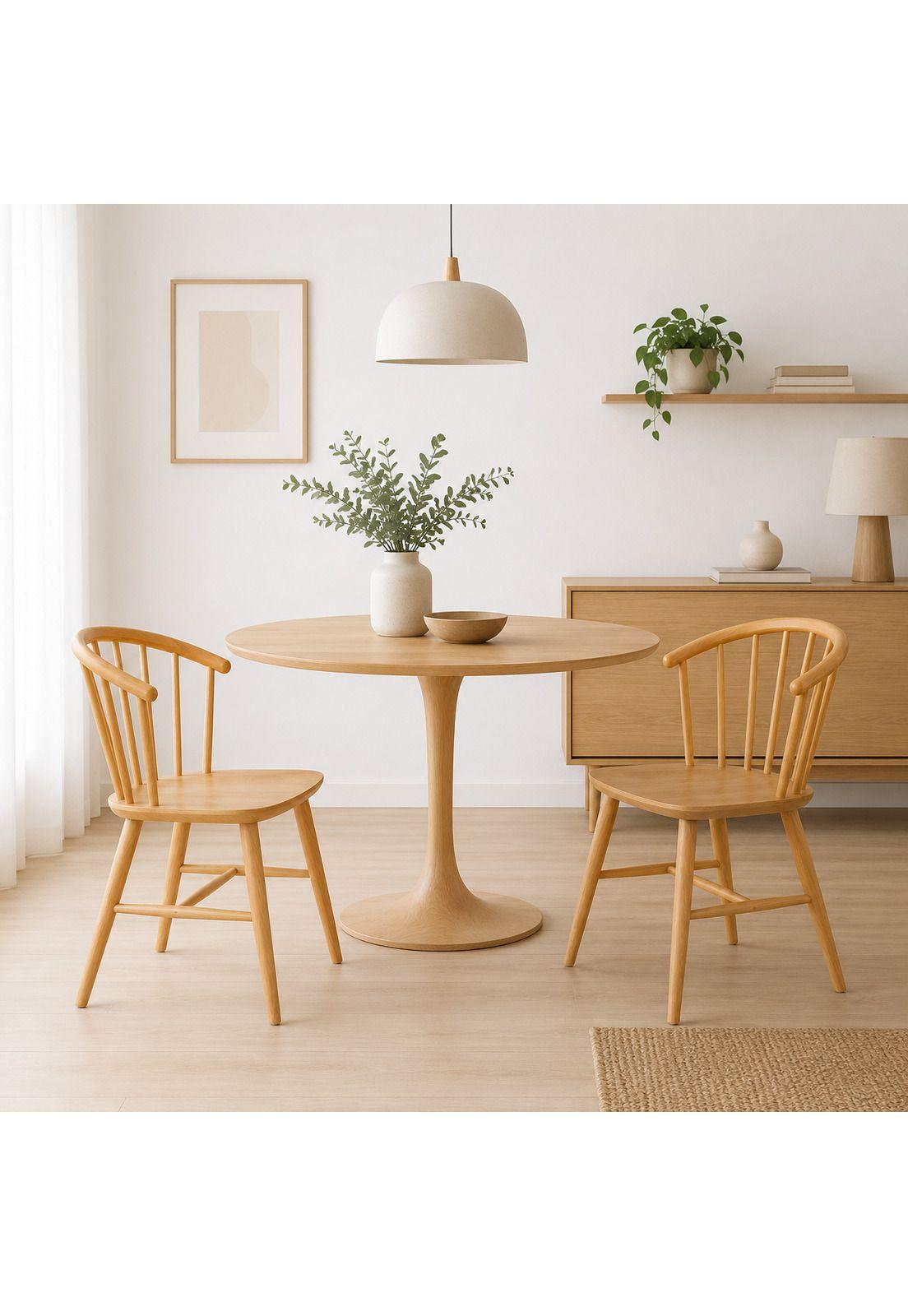 Pack de 2 Sillas Lykke de Madera - Natural-2