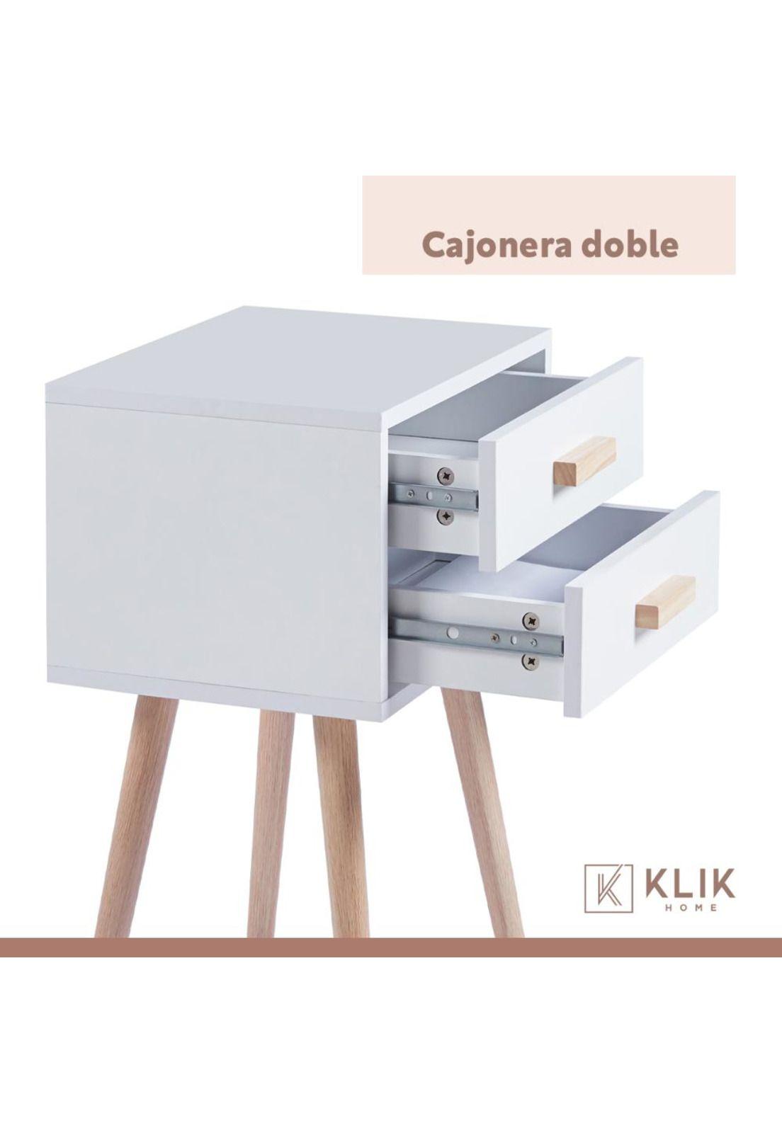 Velador Eames Doble Blanco-4