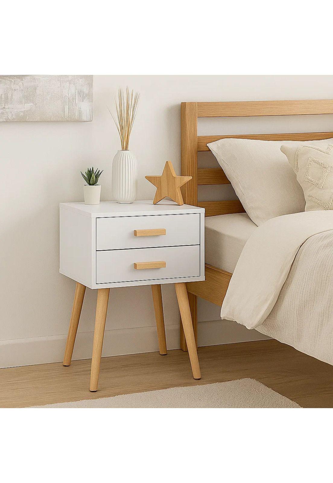 Velador Eames Doble 40x30x60 - Blanco-2