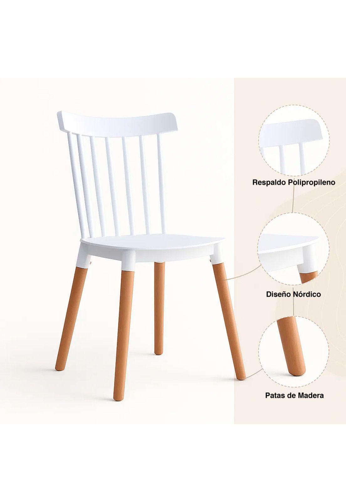 Pack de 2 Sillas Windsor Blancas-4