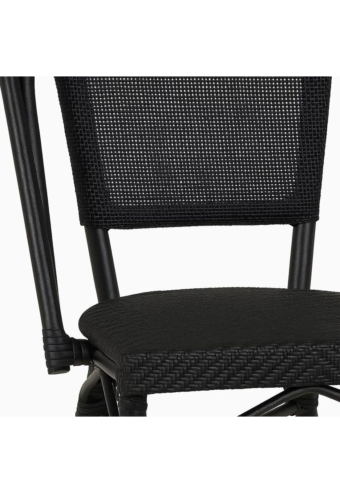 Pack de 4 Sillas Bistro Parisina Textileno - Negro-5