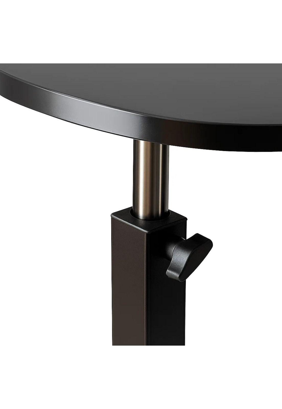 Mesa de Noche Ajustable en C para Cama y Sofá - Negro-5