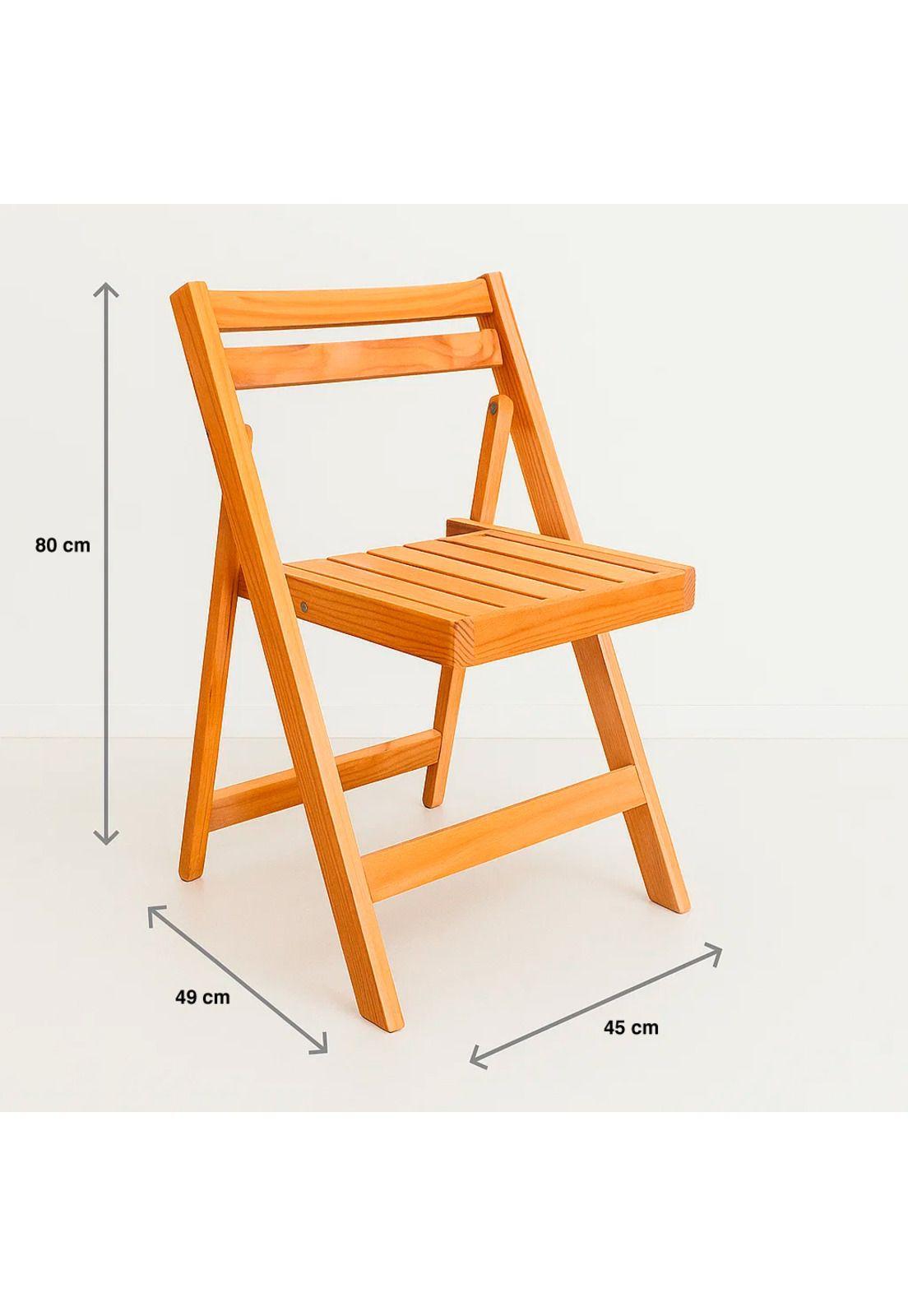 Silla Duna Plegable de Madera Natural-3