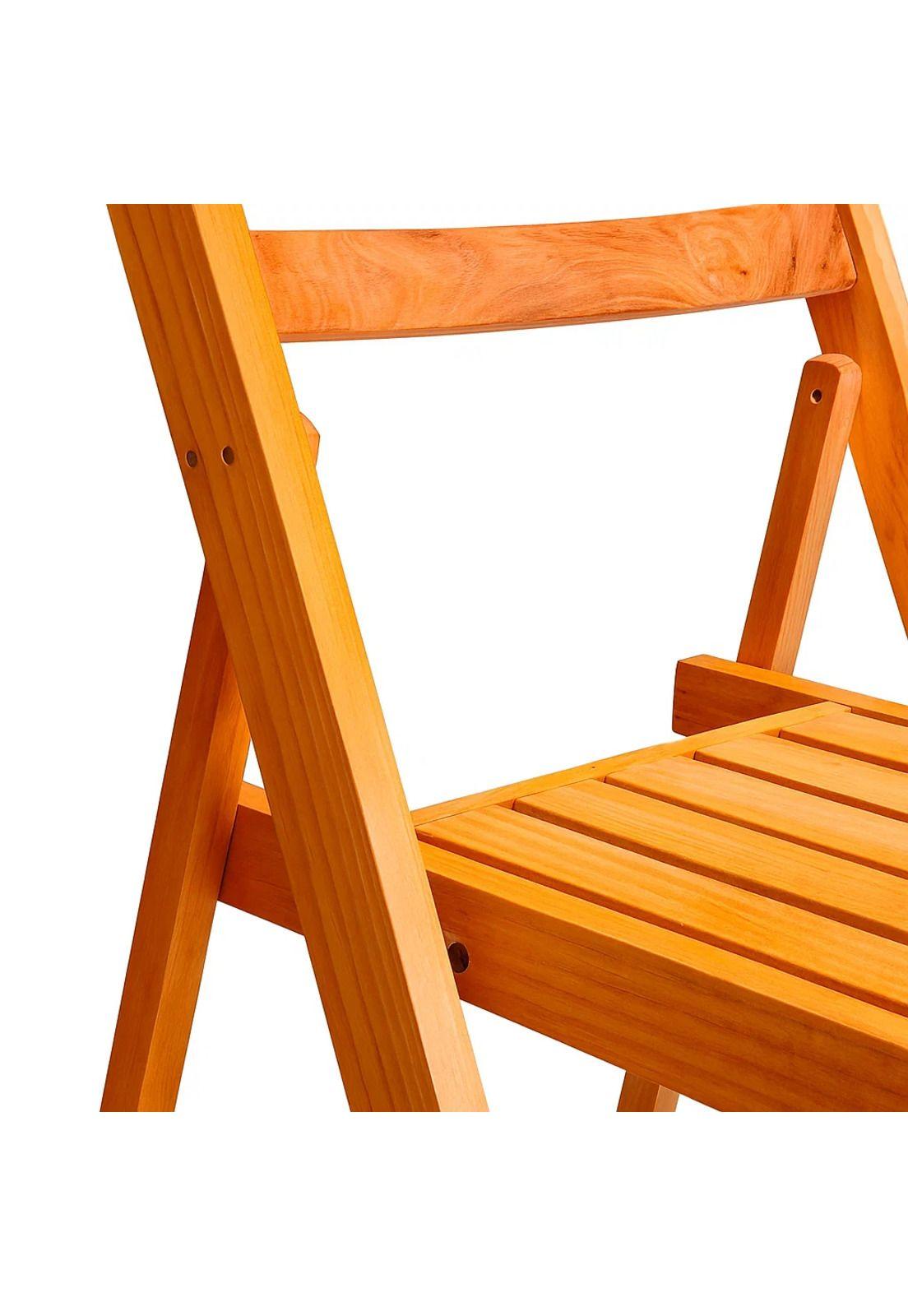 Silla Duna Plegable de Madera Natural-5