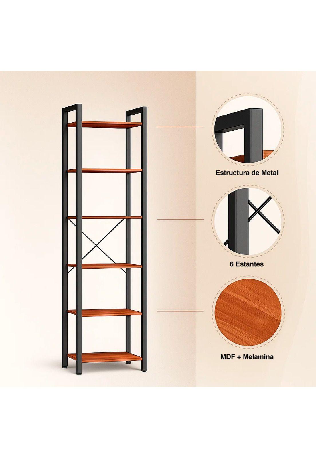 Estantería Industrial BlackLine con 6 Repisas-4