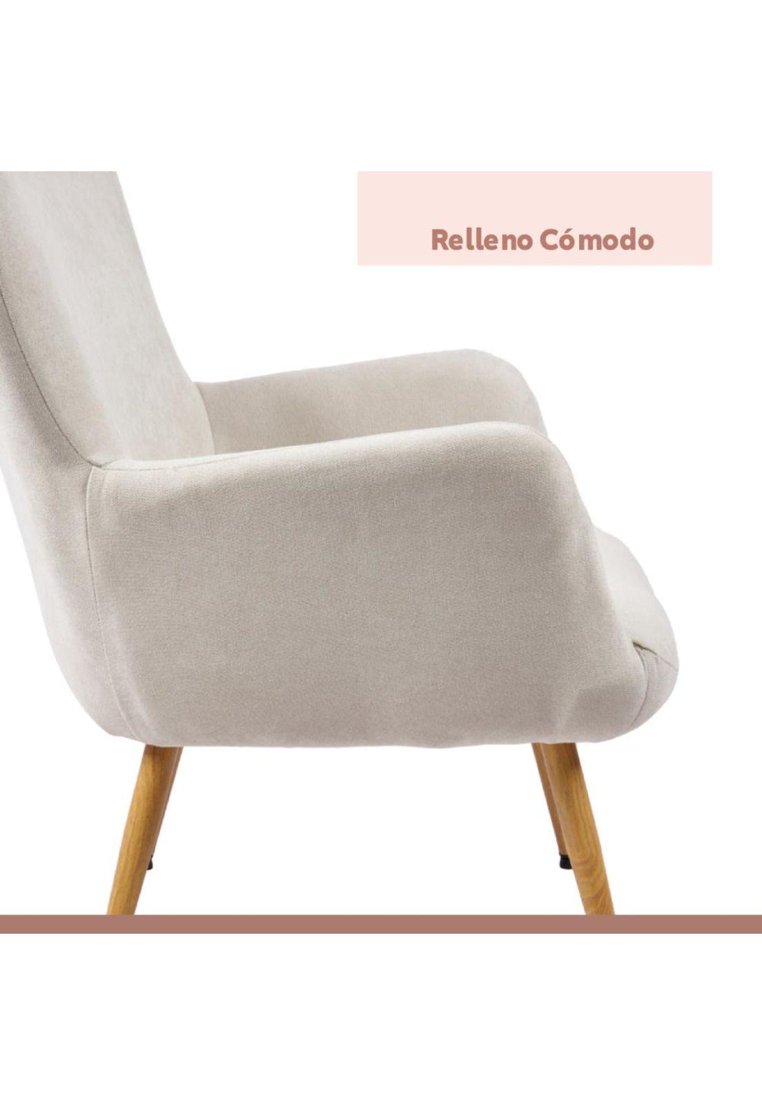 Poltrona Fabric Tipo Radar - Beige-5