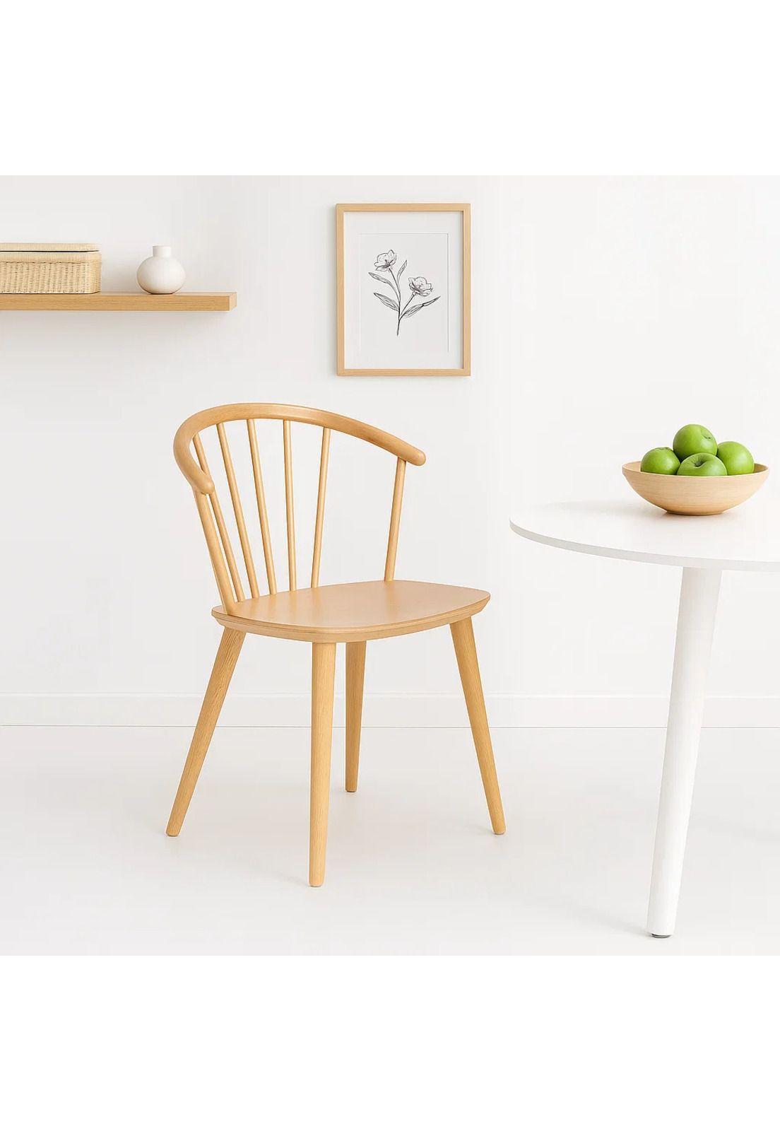 Silla Lykke de Madera - Natural-8