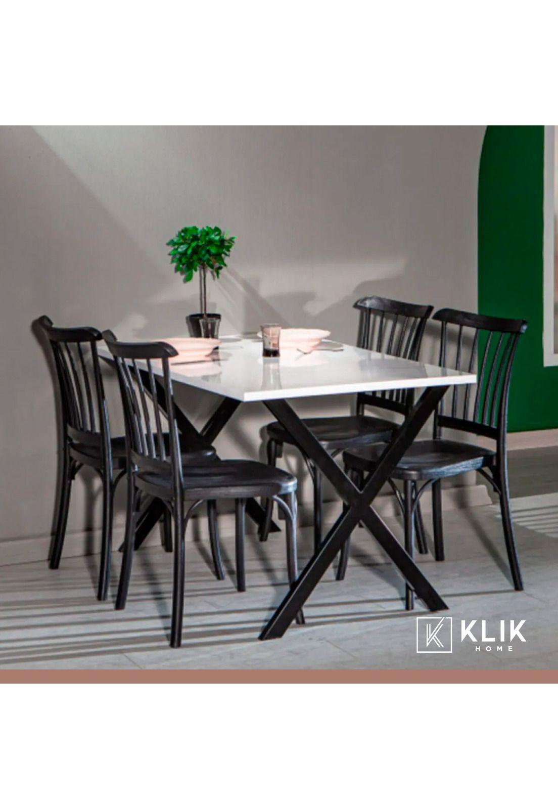 Pack de 4 Sillas Windsor Polipropileno - Negras-7