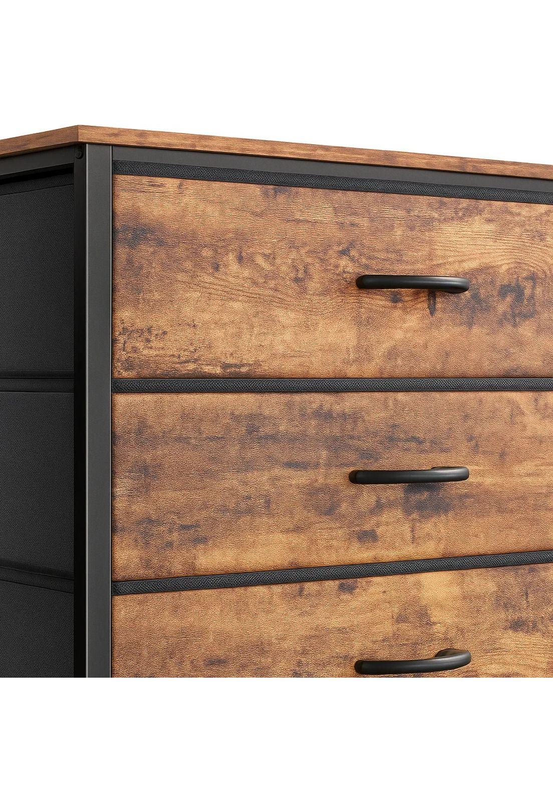 Cómoda Metalik Estilo Industrial - Rústico-5