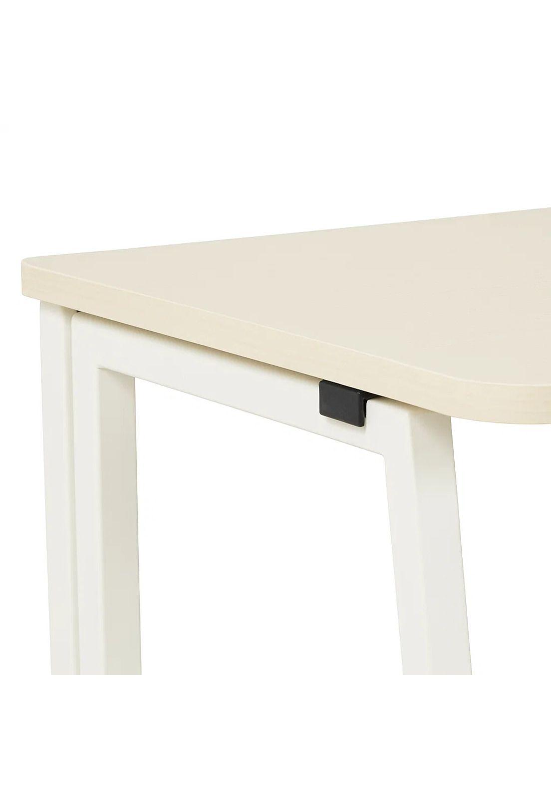Escritorio Flex Compacto Mdf - Natural Blanca-5