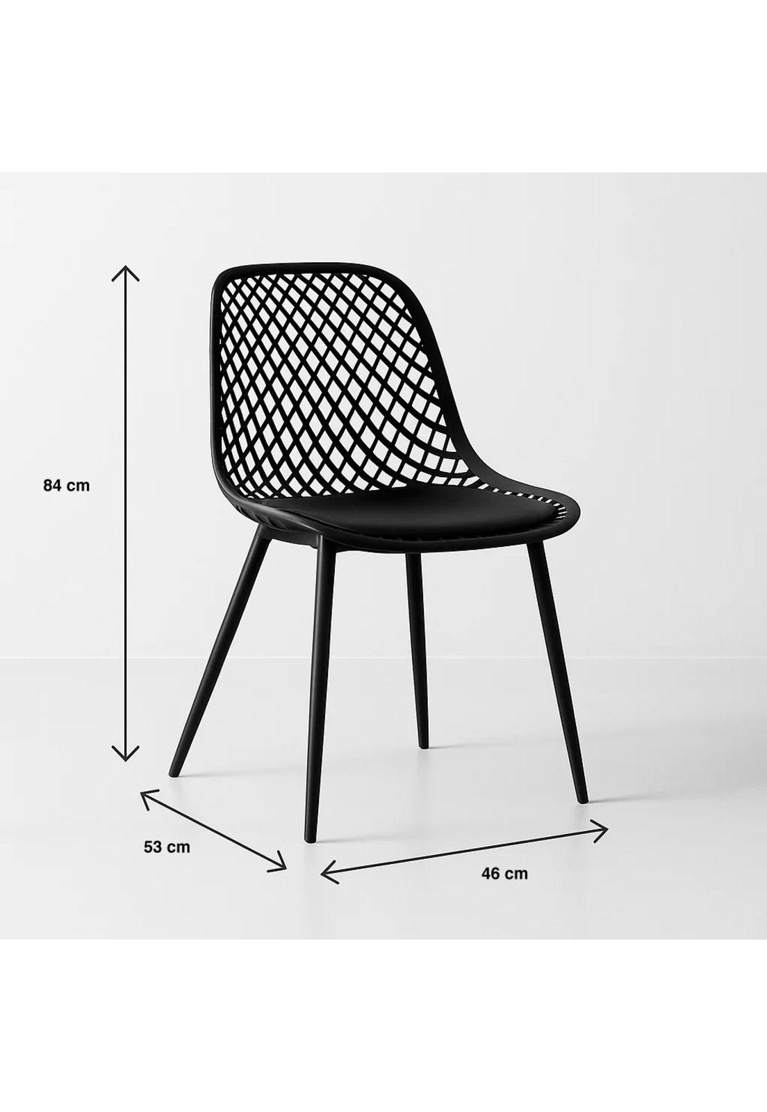 Pack de 2 Sillas Europa Acolchadas - Negras-3