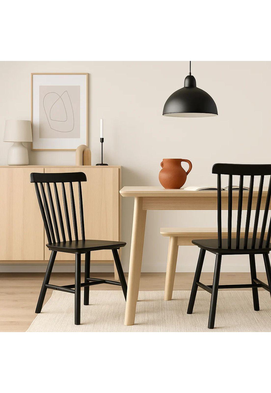 Silla Windsor Madera - Negra-2