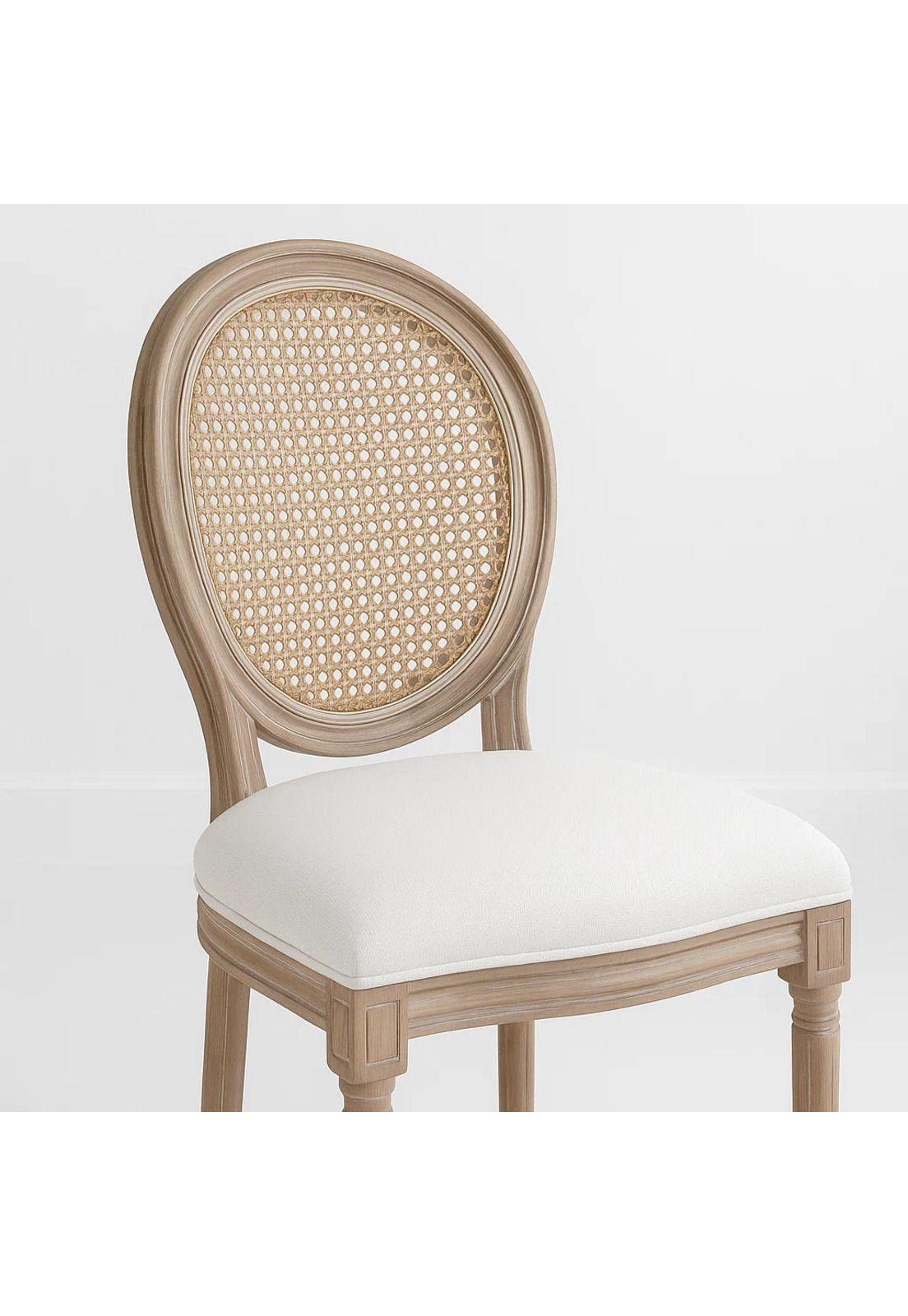 Silla de Comedor Madera Acolchada Luis XV-5