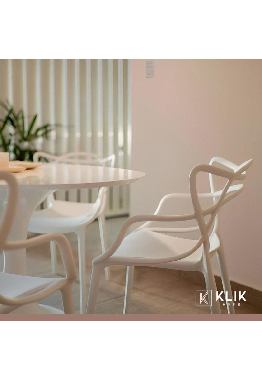 Comedor Mesa Tulip Blanca 80cm - 4 Sillas Master blancas-7