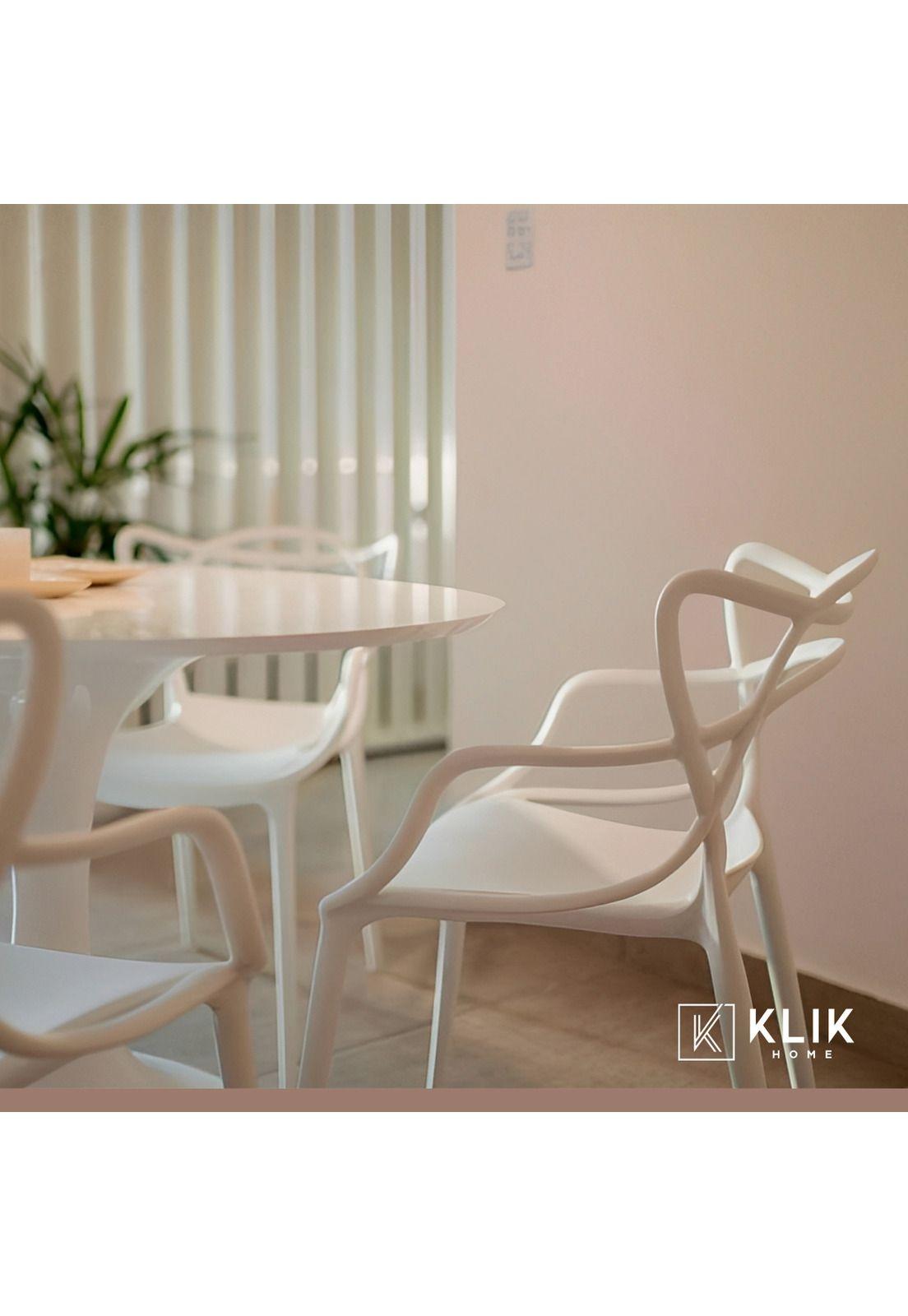 Comedor Mesa Tulip Blanca 80cm - 4 Sillas Master blancas-7