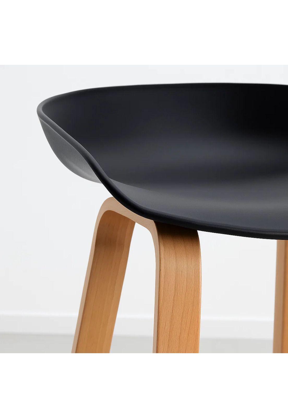 Pack de 2 Taburetes Piso Bar Nordic - Negro-5