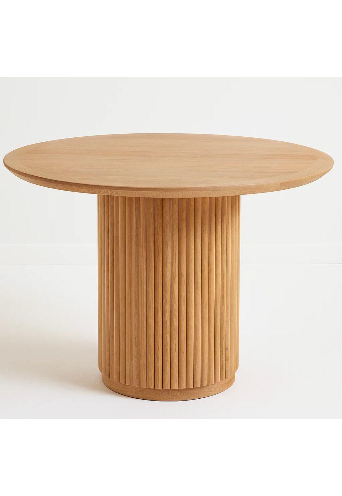 Mesa Redonda Nórdica Armonía de 130 cm Madera Natural-5
