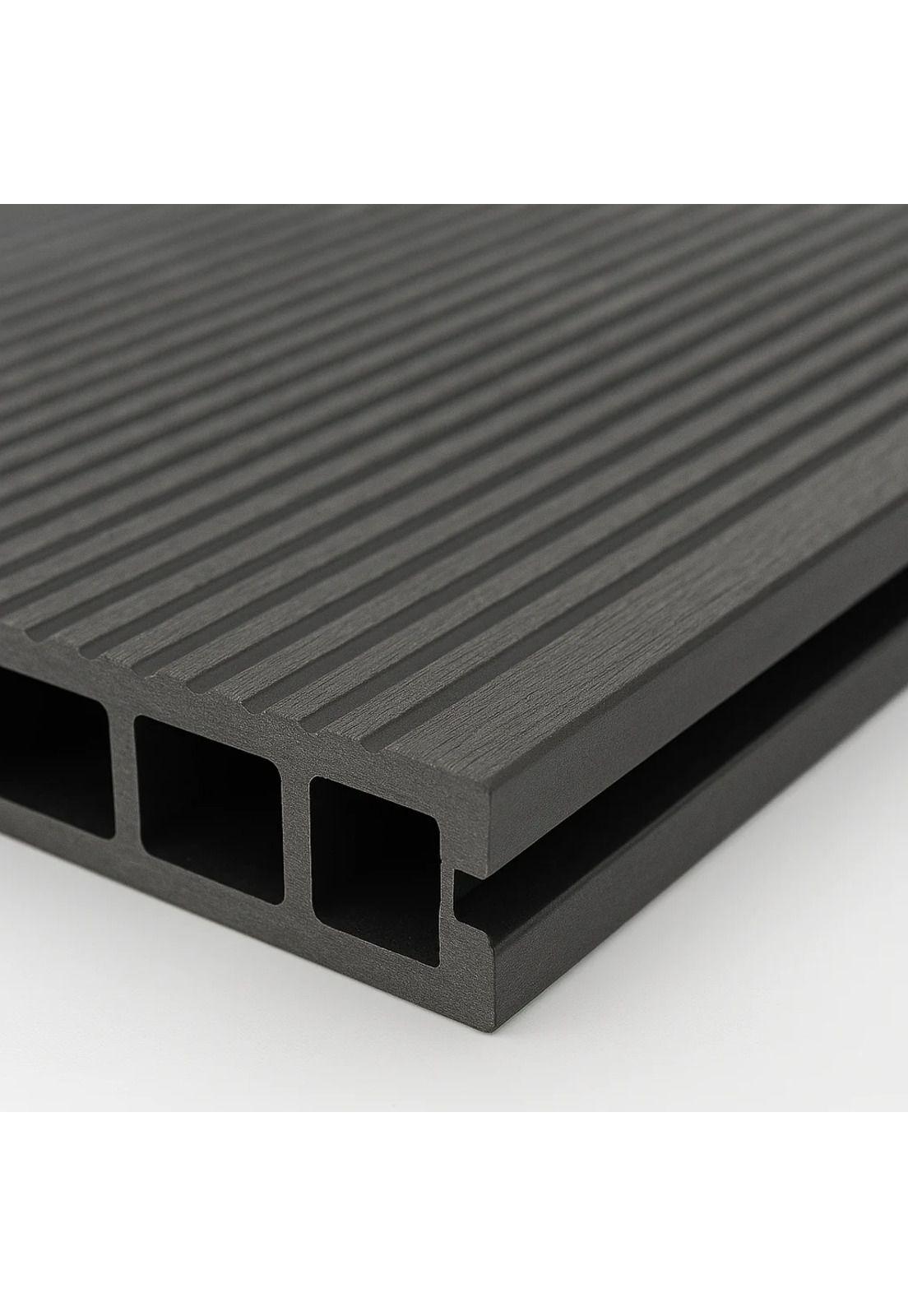 Pack de 5 Deck exterior WPC Color Gris Oscuro-5