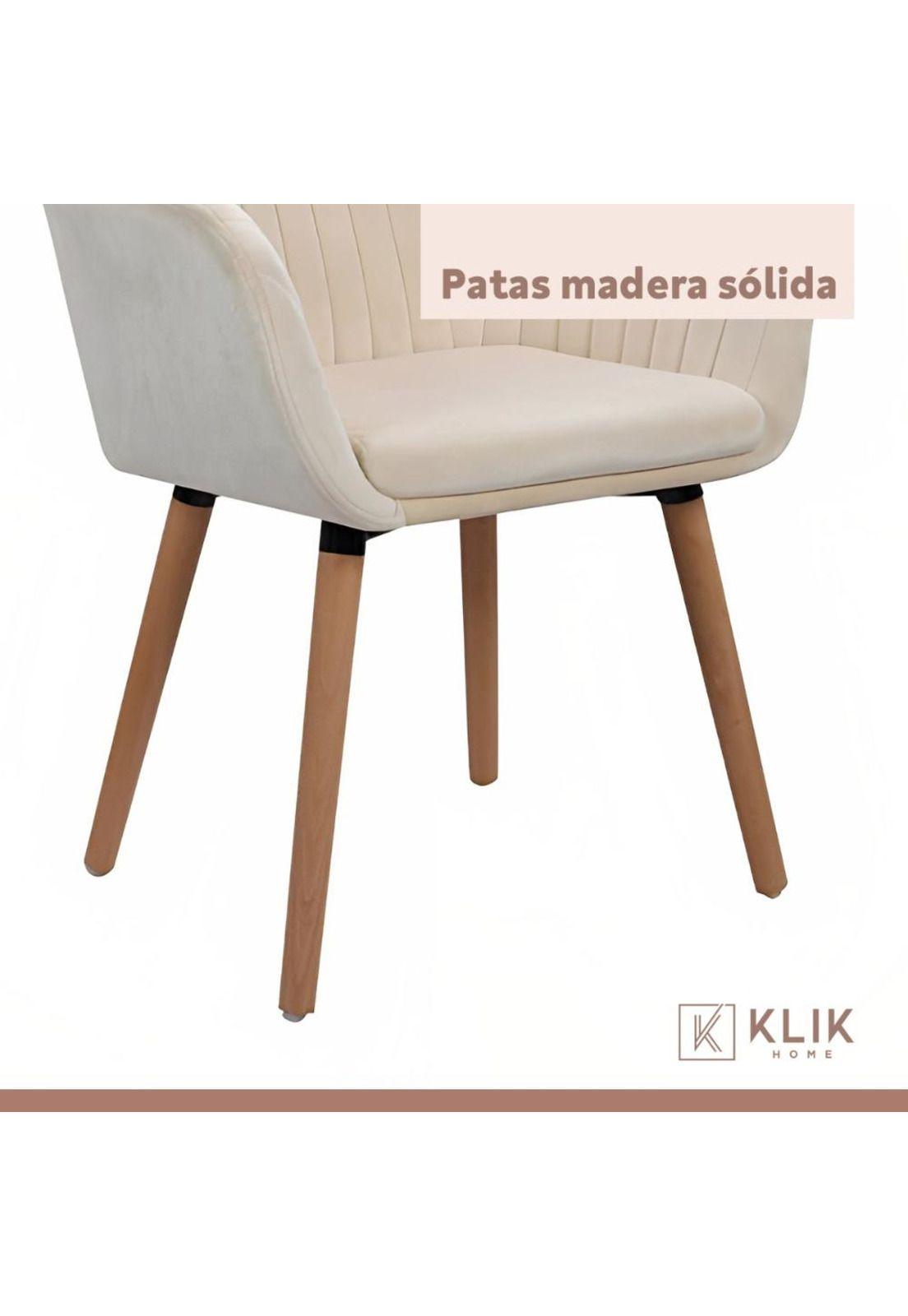 Pack de 2 Butacas Sitiales Poltronas Diamante Terciopelo - Beige-6