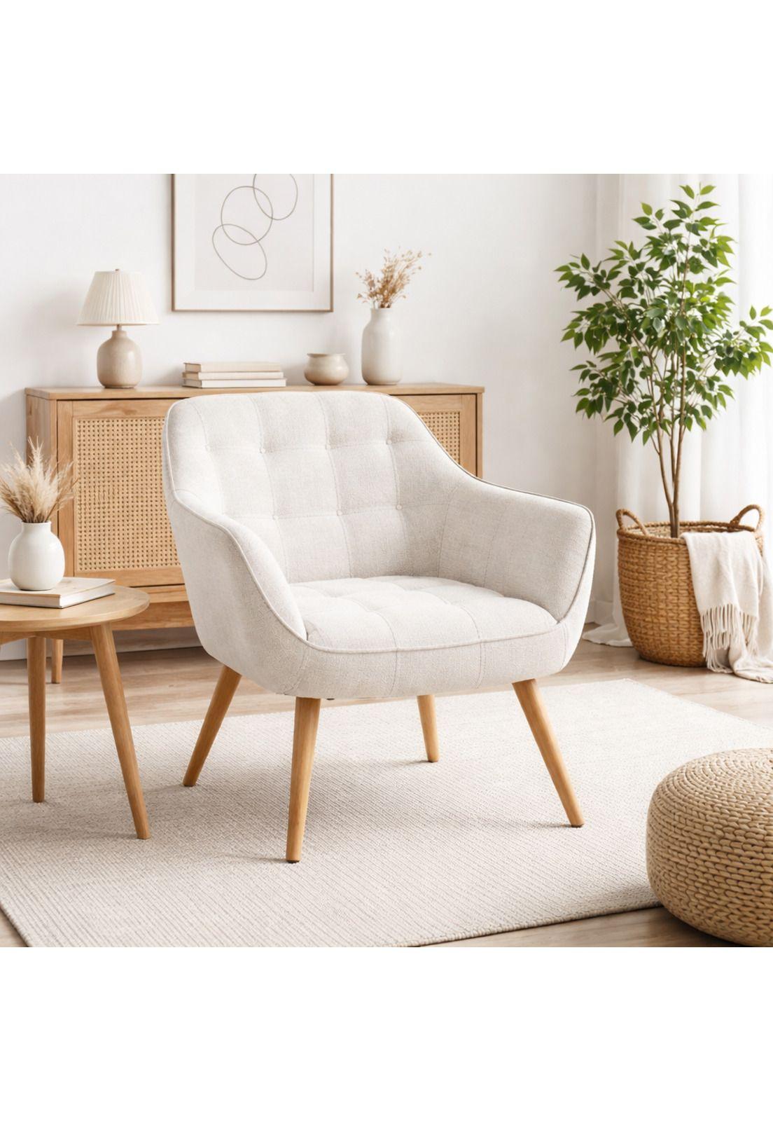 Butaca Decorativa Velvet Chic - Beige-2