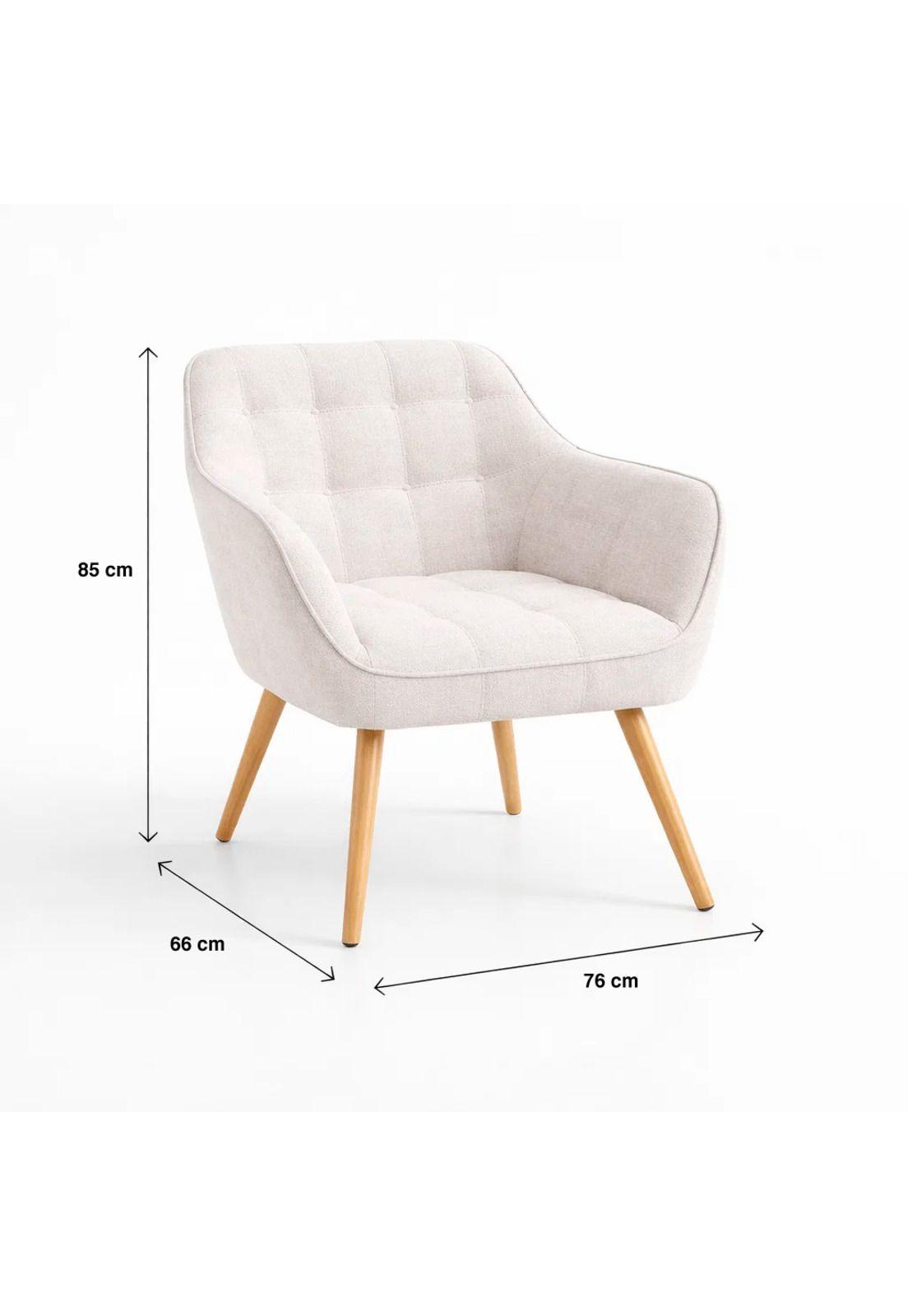 Butaca Decorativa Velvet Chic - Beige-3