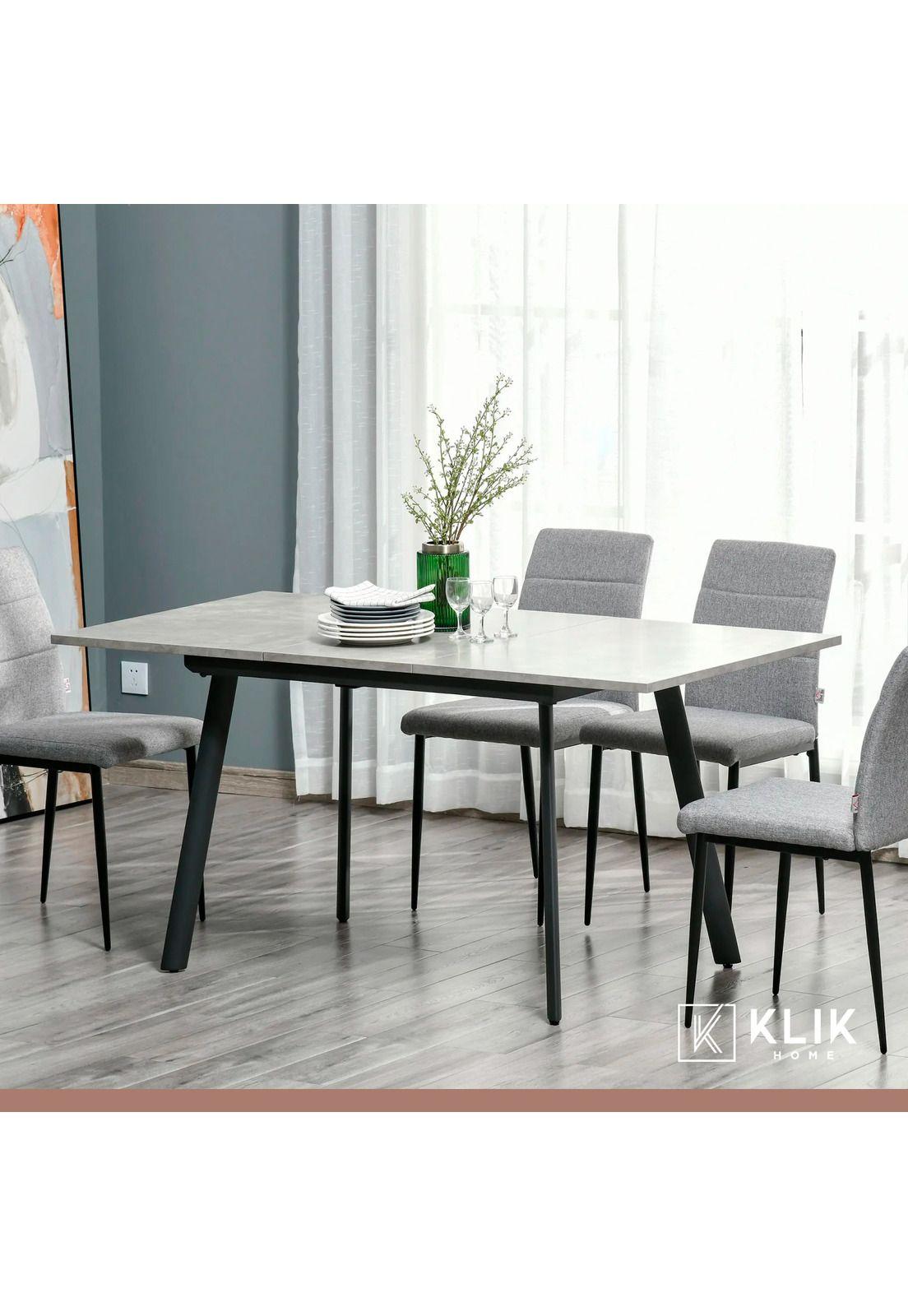 Mesa extensible 120 a 160 cm, ancho 80cm - Madera Clara -7