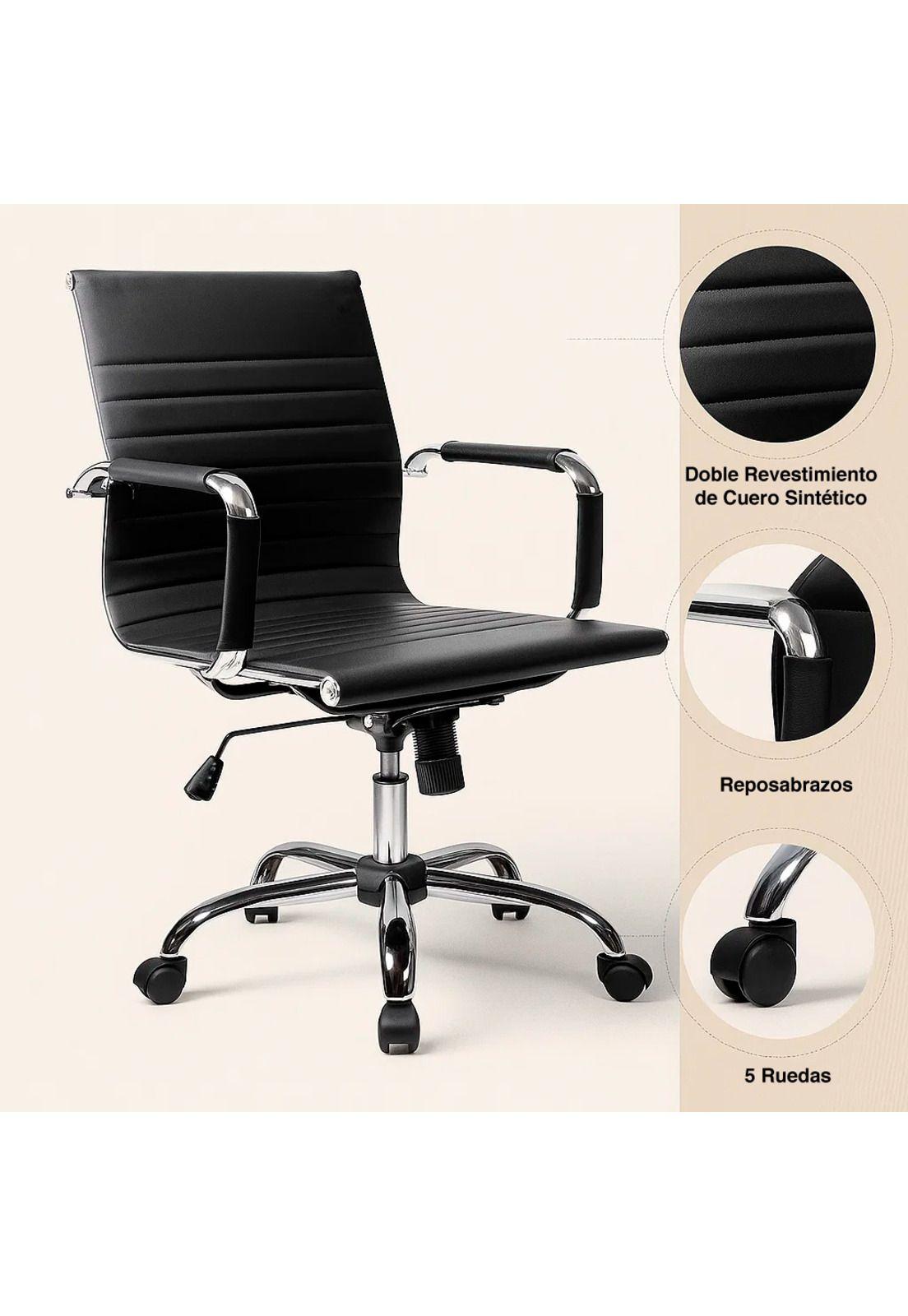 Silla de Oficina Eolia - Negro-4