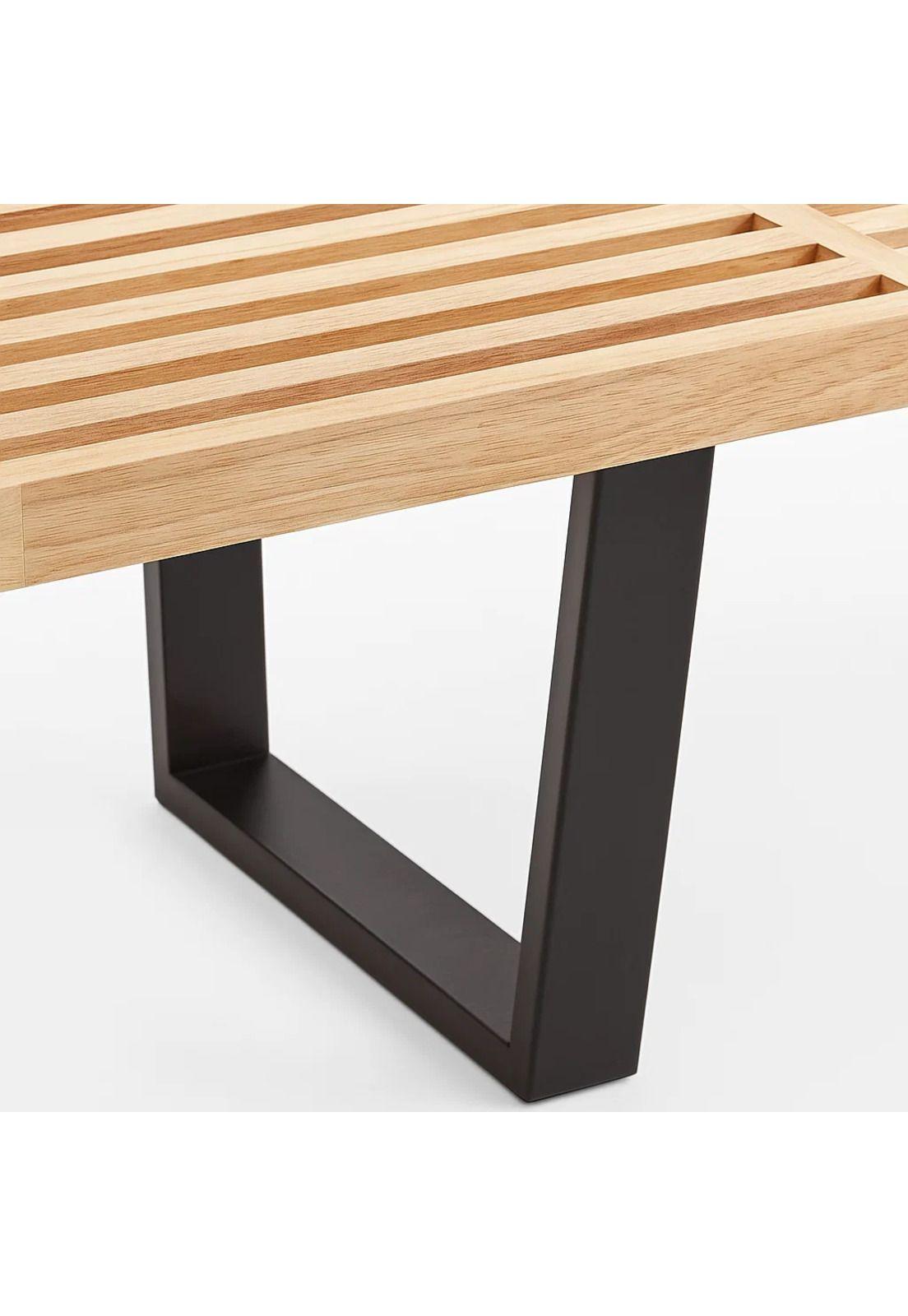 Banqueta de Madera y Metal George Nelson 160cm-5