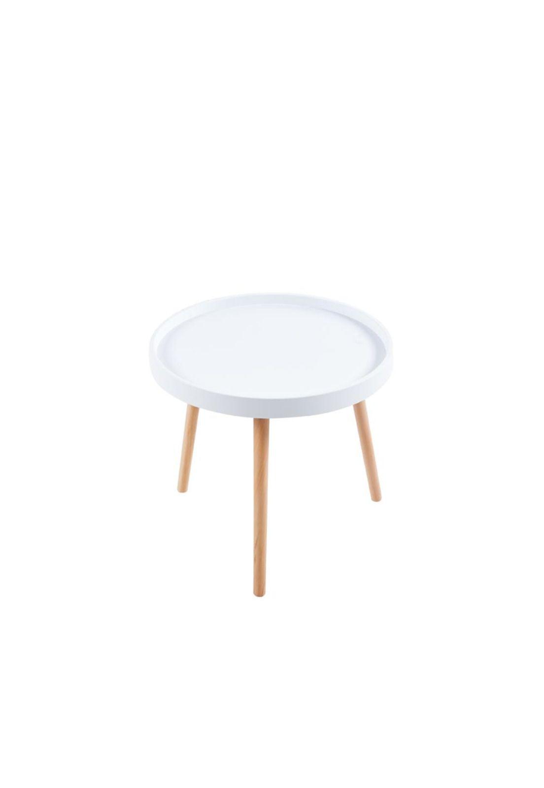 Mesa Lateral Pequeña Redonda Eames - Blanca-0