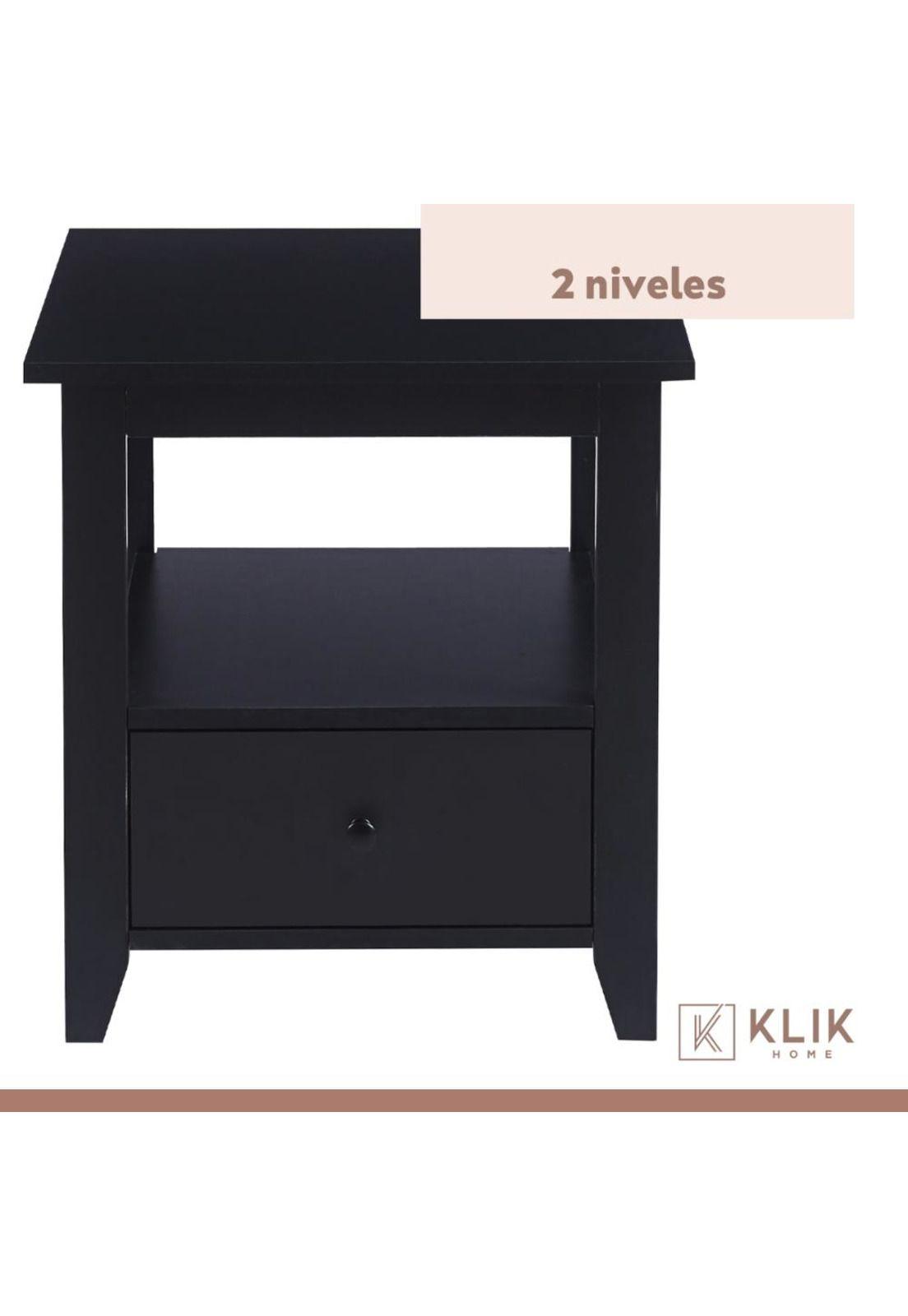 Velador Mesa Lateral Auxiliar con Cajón Bohemio-4