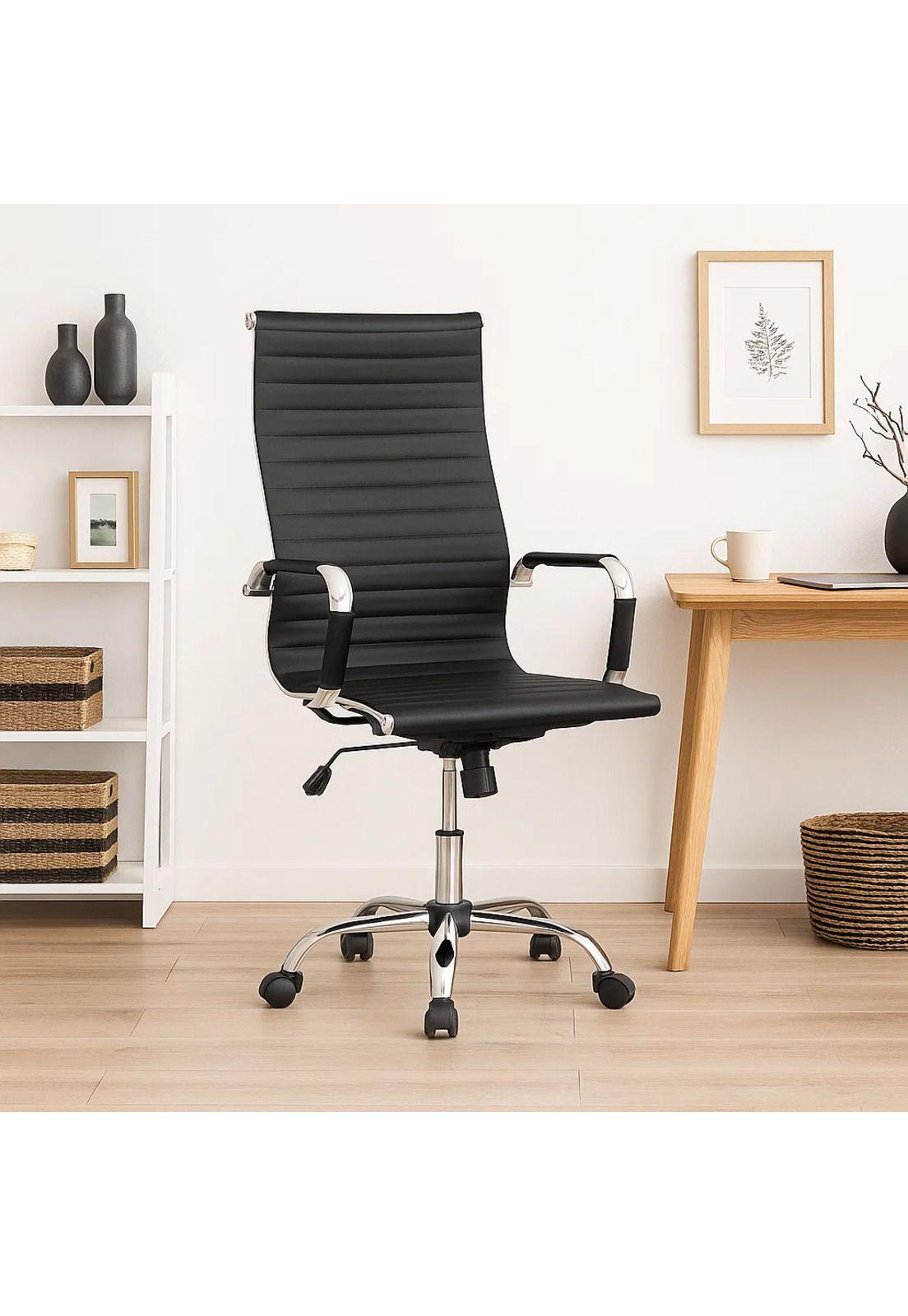 Silla Ejecutiva Luxor Cuero Sintético - Negro-2
