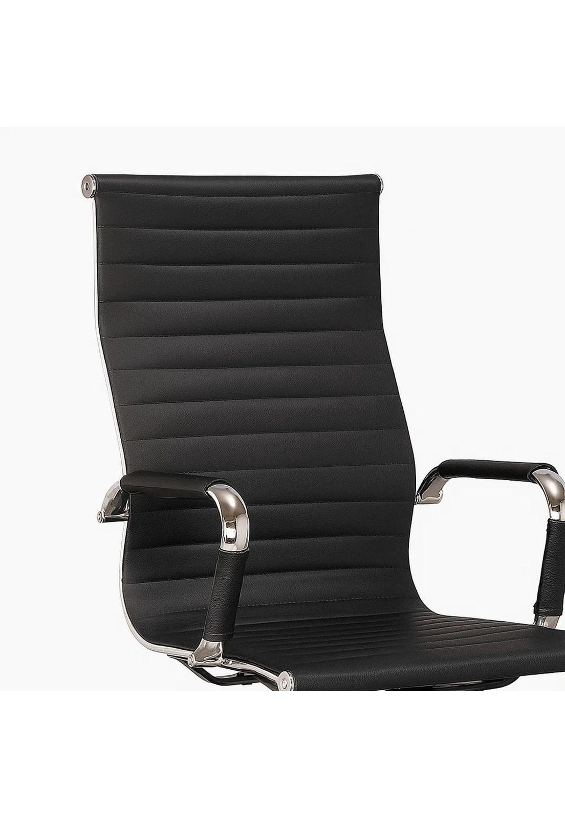 Silla Ejecutiva Luxor Cuero Sintético - Negro-5