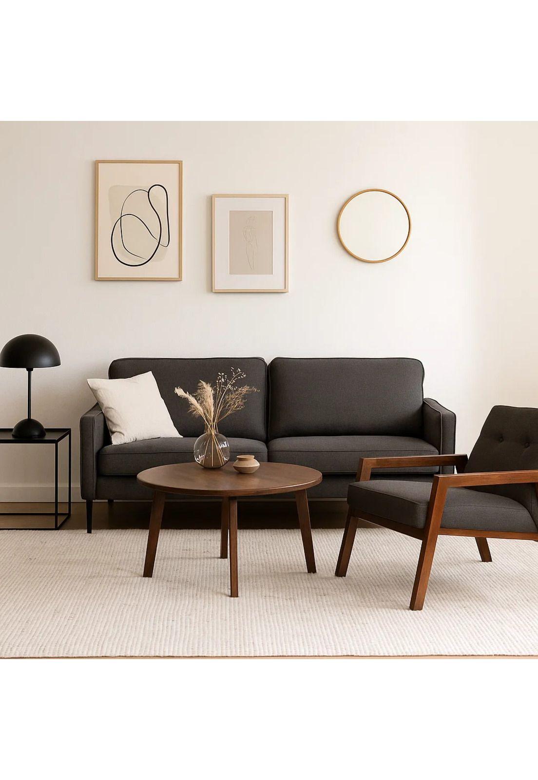 Sillón Marlow de Terciopelo - Gris Oscuro-2