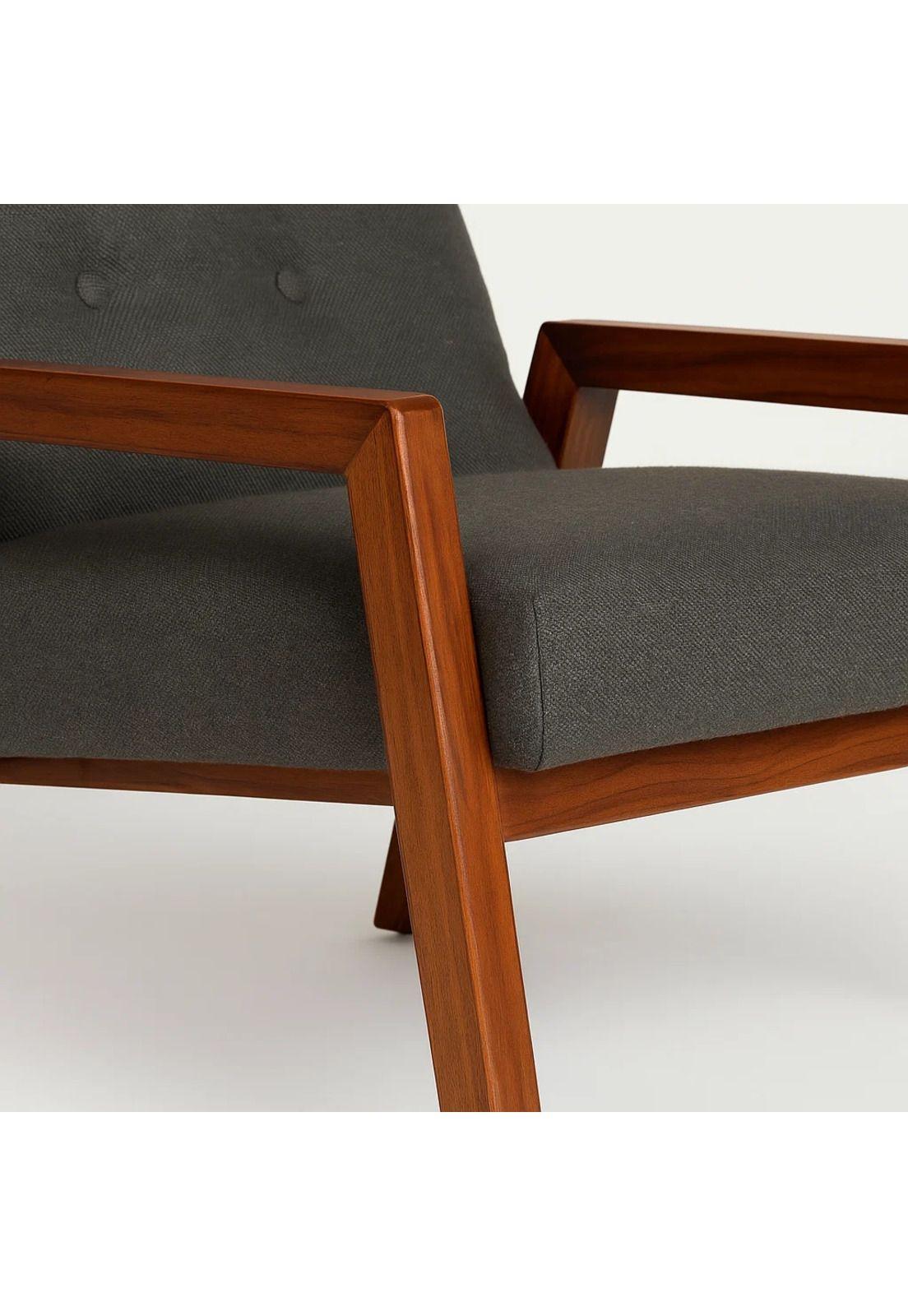 Sillón Marlow de Terciopelo - Gris Oscuro-5