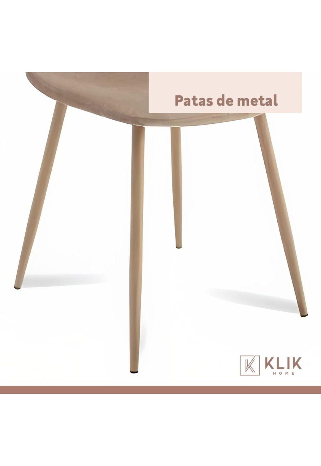 Silla Spoon Velvet - Beige-5