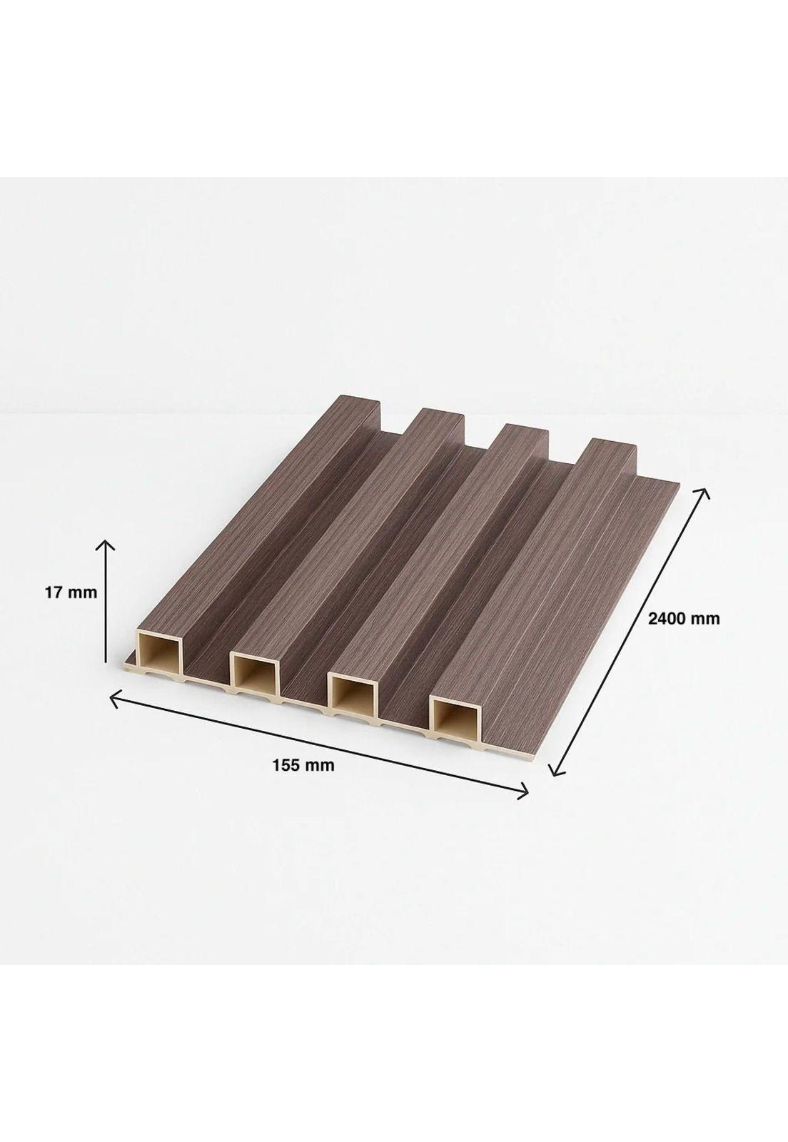 Pack de 16 Revestimientos Siding WPC interior color Gris-3