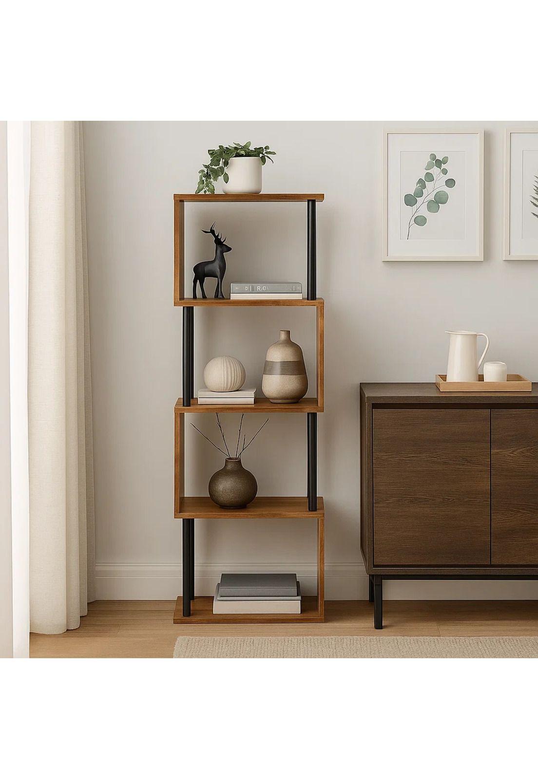 Estantería Decorativa 4 Niveles ZigZag Rack-2